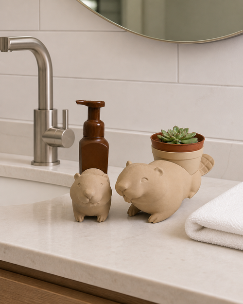 Beaver Planter and Soap Holder Bundle - Winsome Wildlife