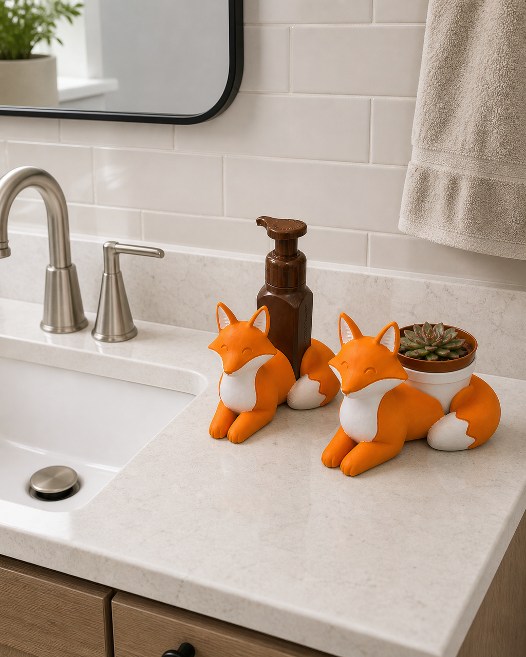 Fox Planter and Soap Holder Bundle - Winsome Wildlife