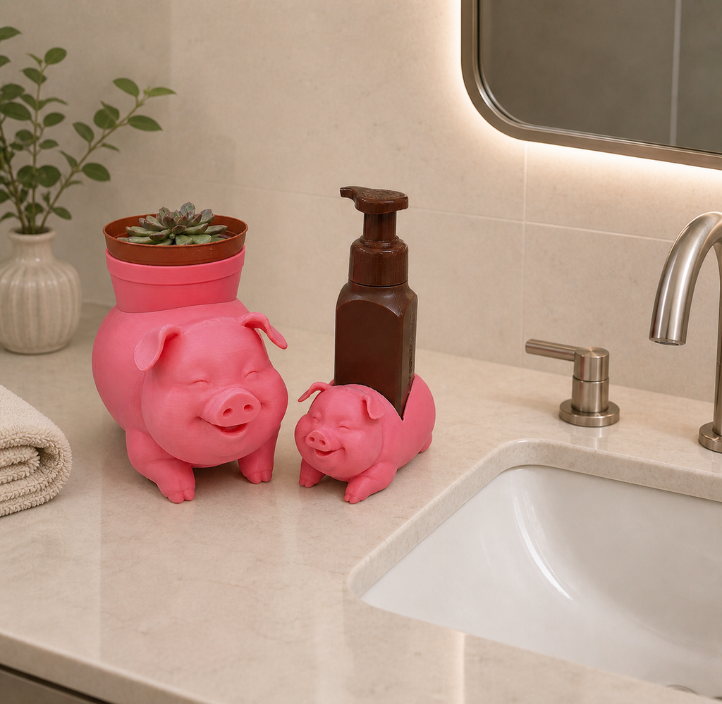 Pig Planter and Soap Holder Bundle - Winsome Farm