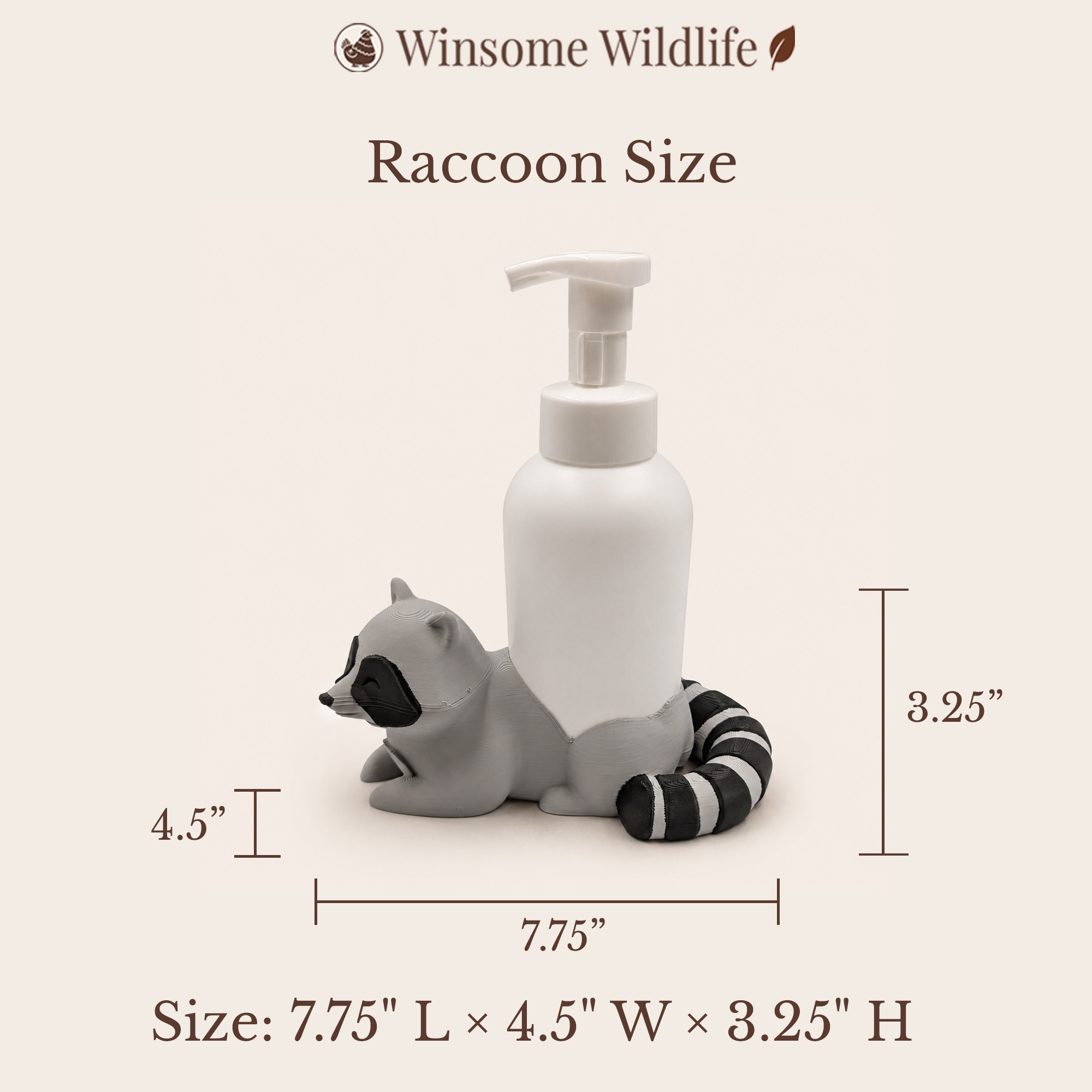 Raccoon Universal Soap Holder - Winsome Wildlife