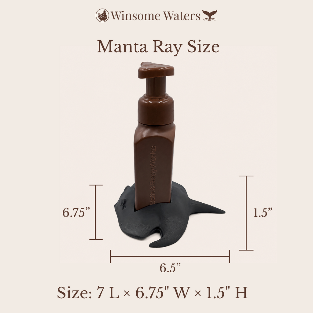Manta Ray - Winsome Waters Soap Dispenser Holder