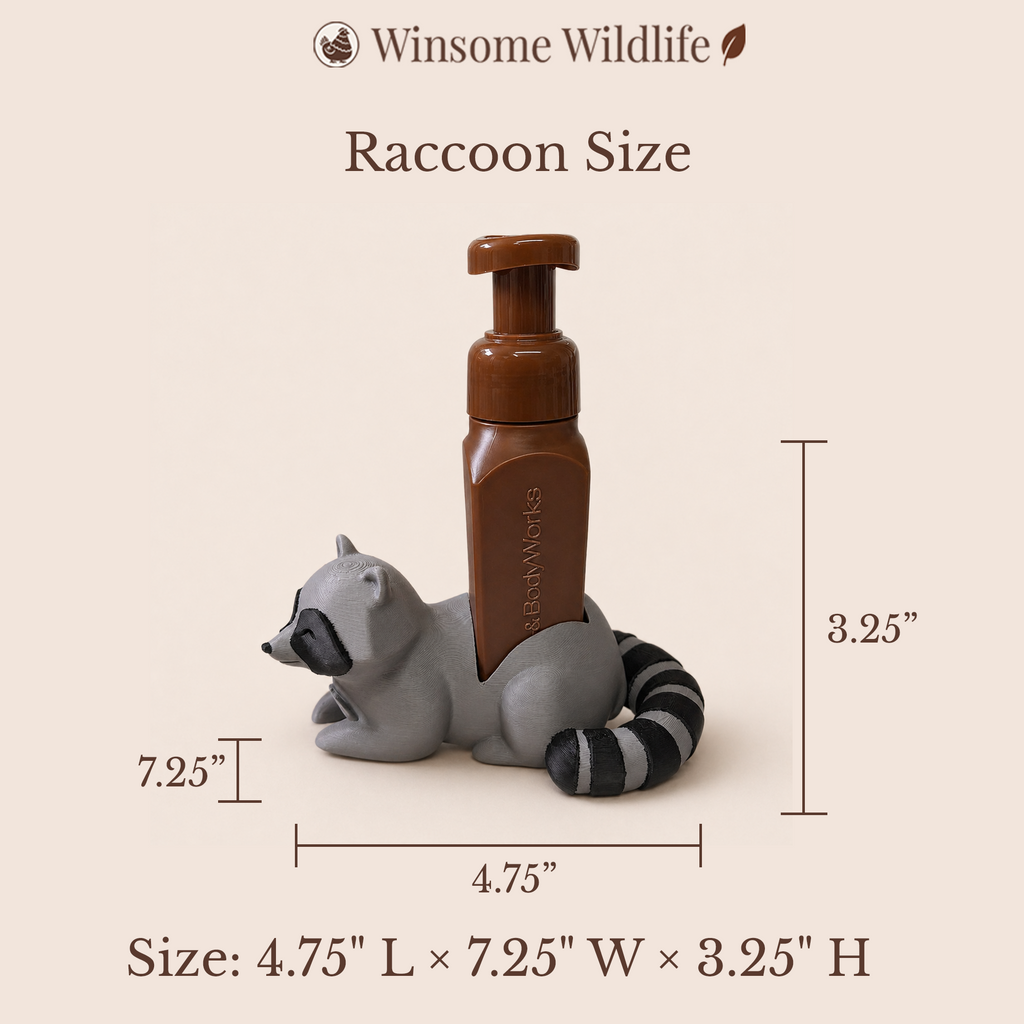 Raccoon Soap Holder - Bath & Body Works Holder - Winsome Wildlife