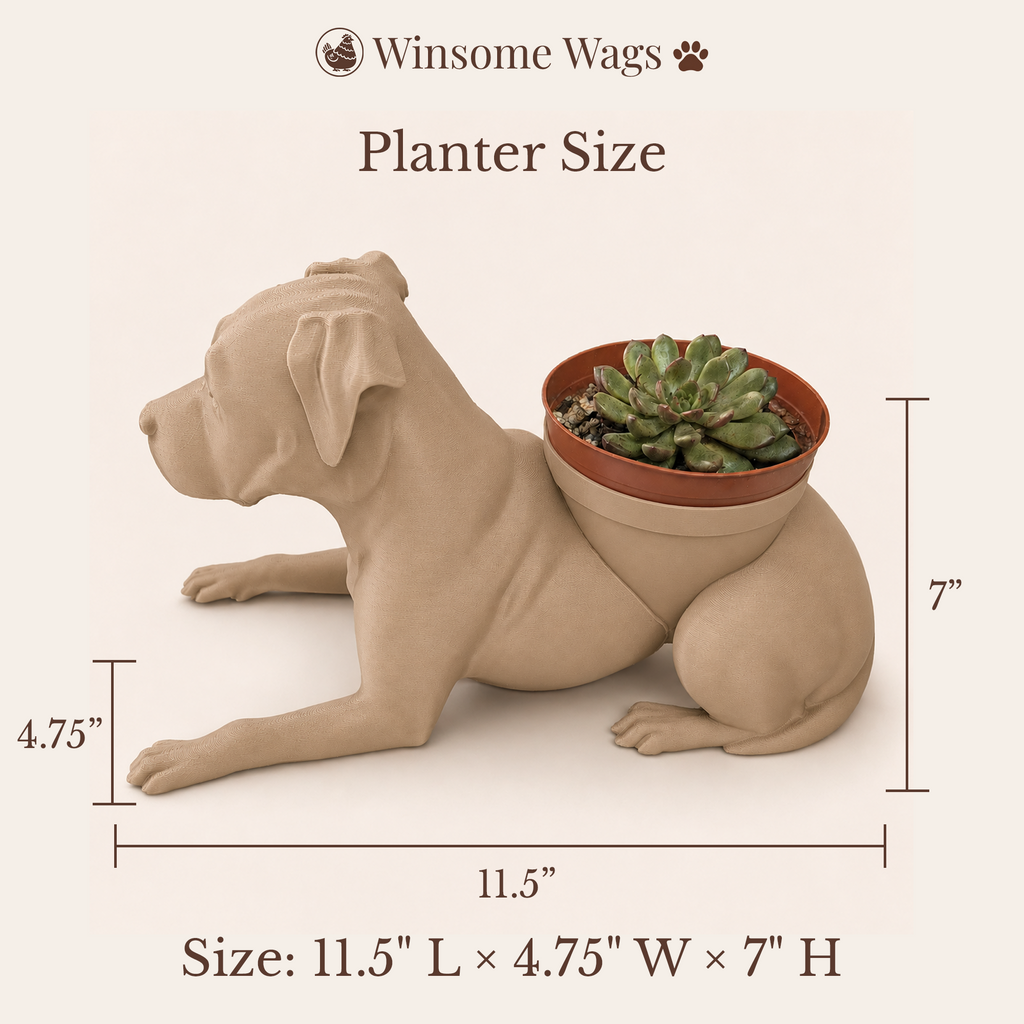 Bully Breed Planter - Winsome Wags