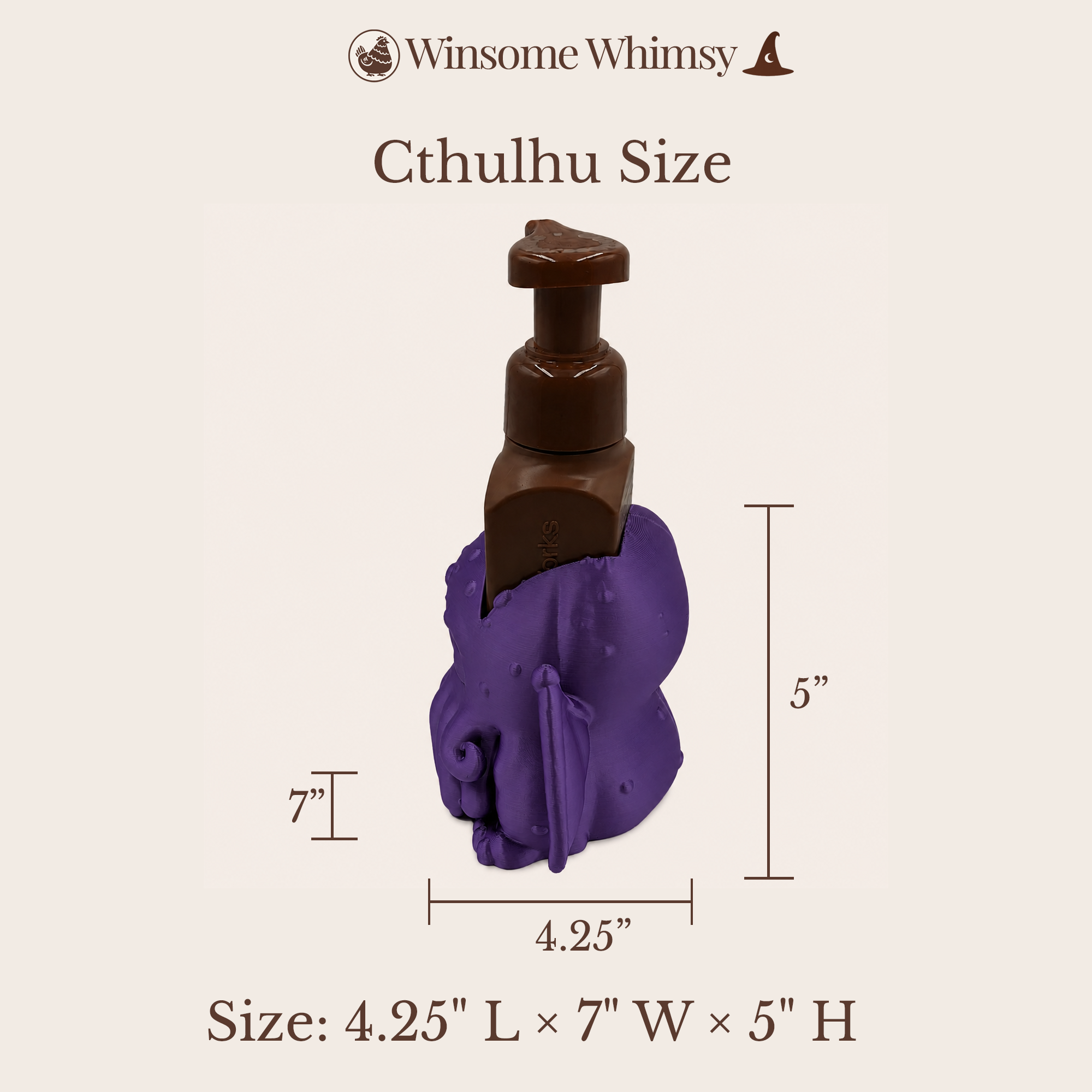Cthulhu - Winsome Whimsy Fantasy Soap Dispenser Holder