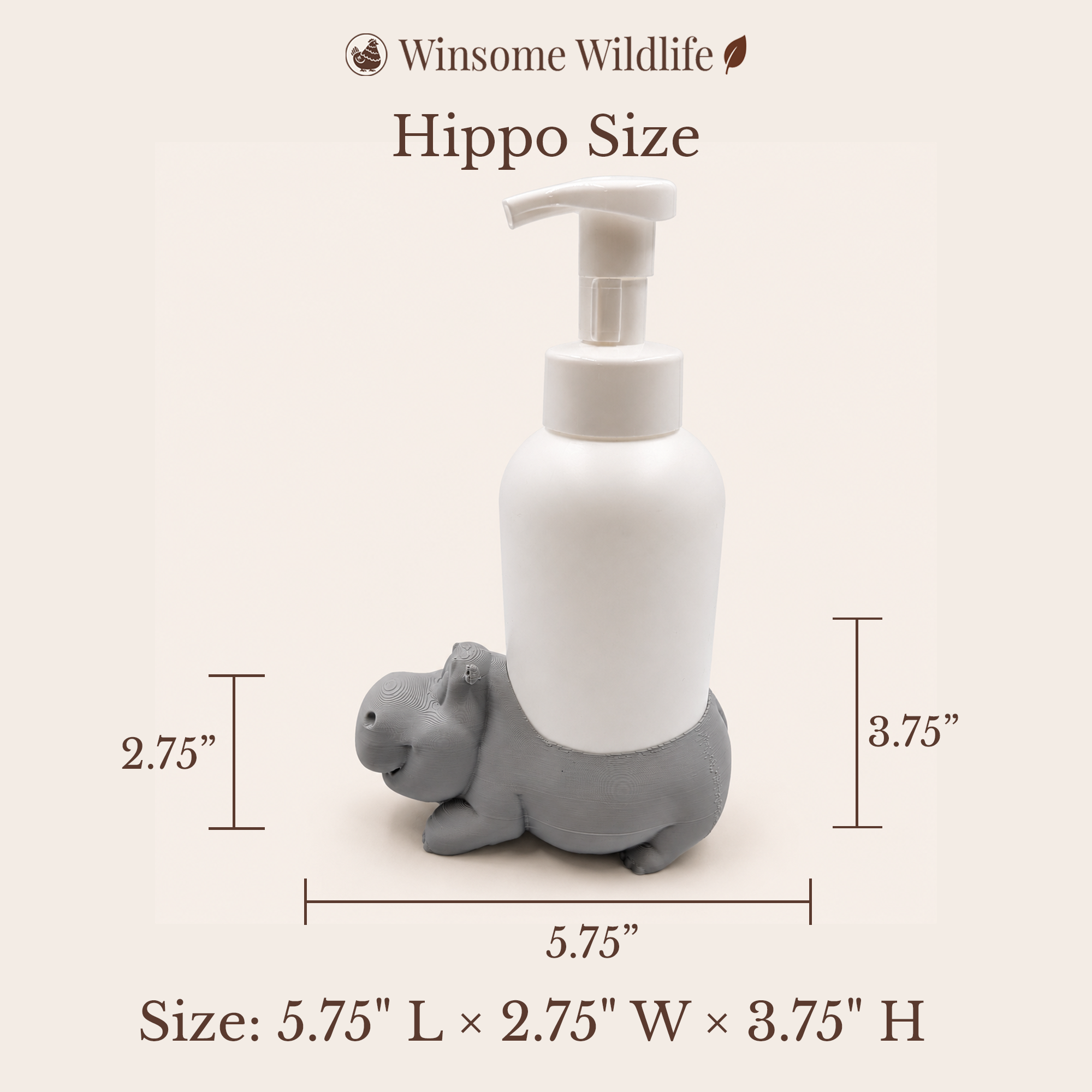 Hippo Universal Soap Holder - Winsome Wildlife