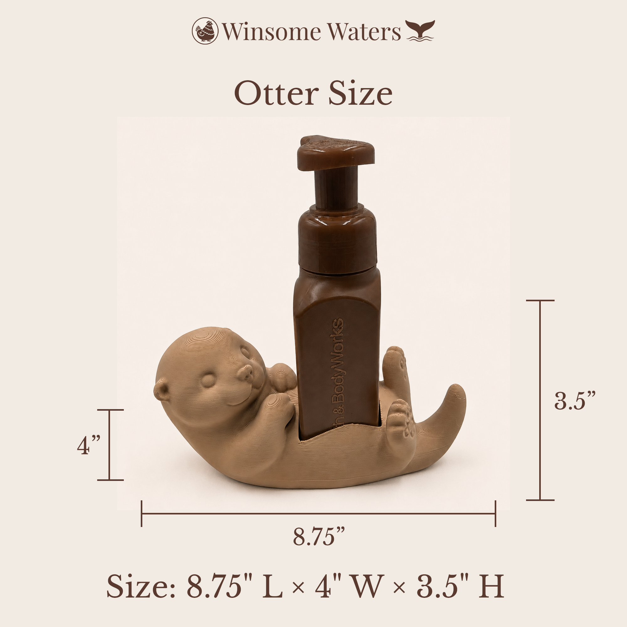 Otter - Winsome Waters Soap Dispenser Holder