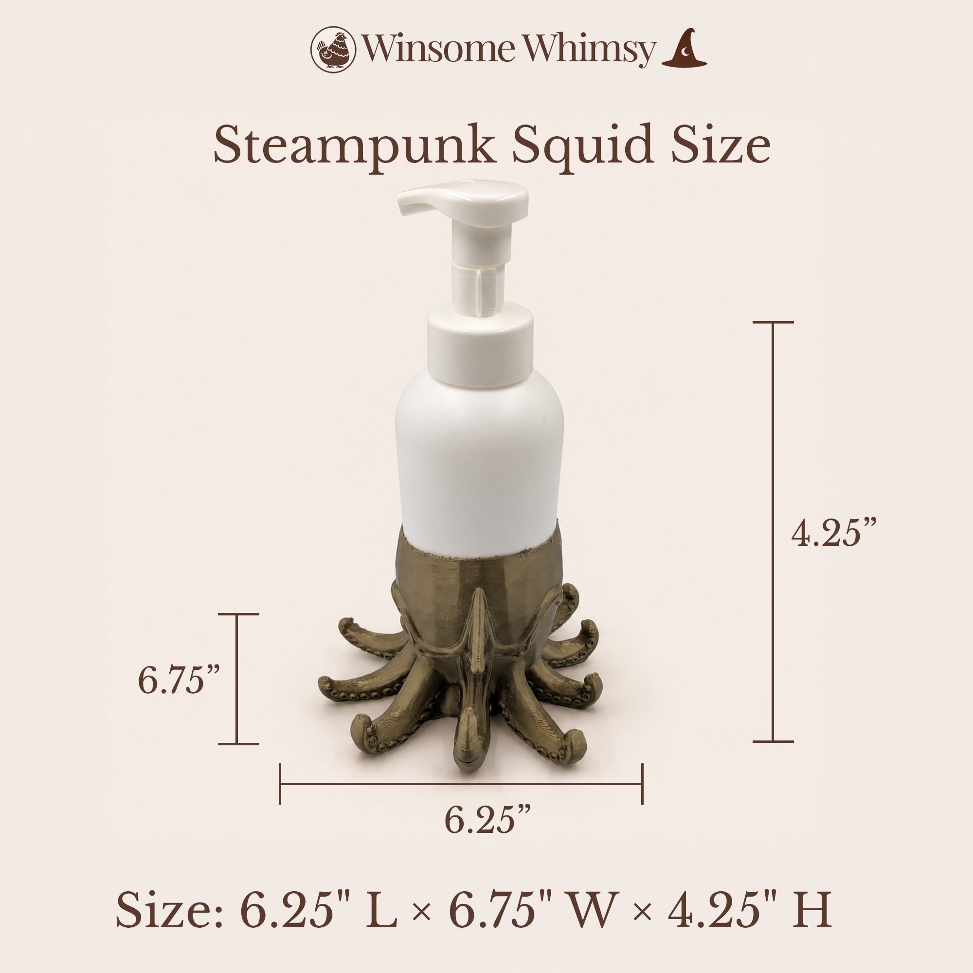 Steampunk Squid Universal Soap Holder - Winsome Whimsy