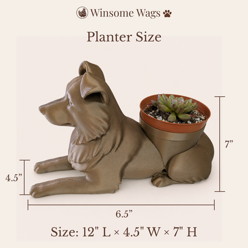 Australian Shepherd Planter - Winsome Wags