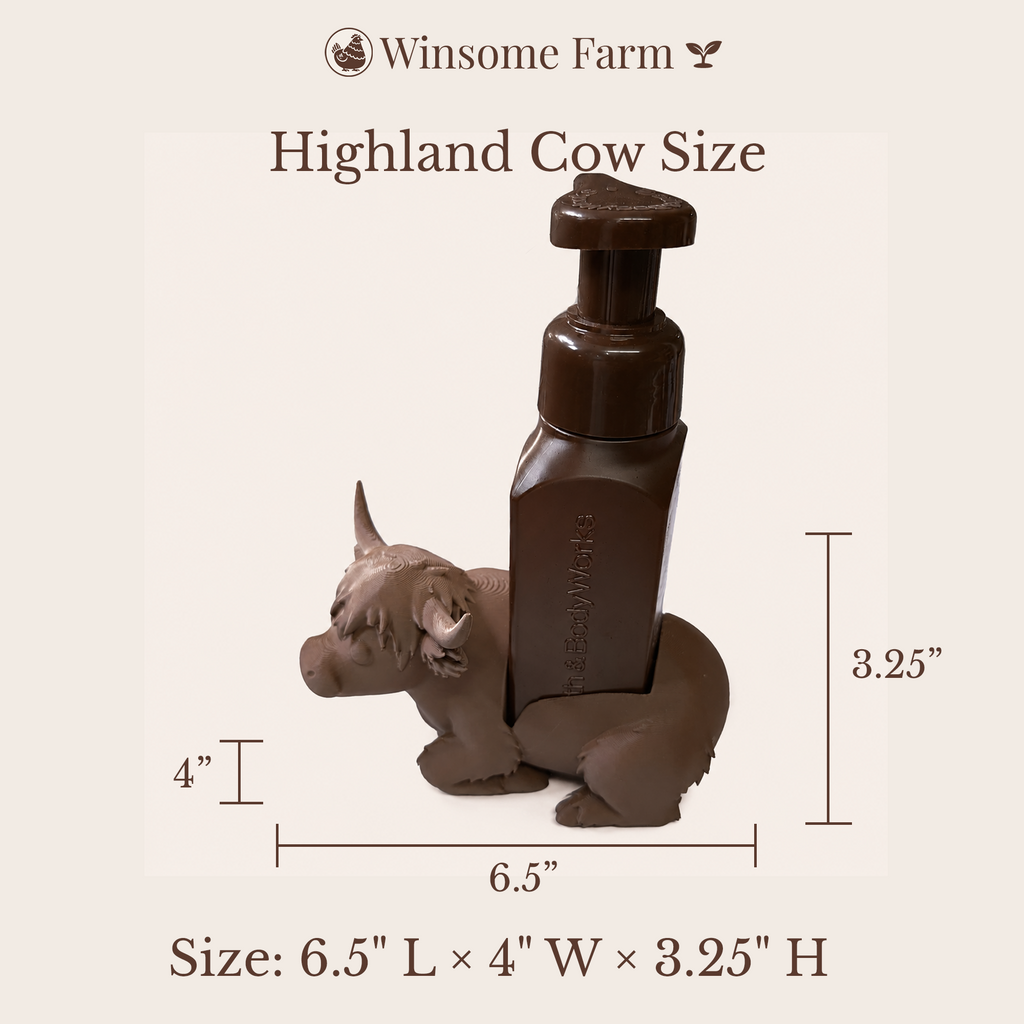 Highland Cow Soap Holder - Bath & Body Works Holder - Winsome Farm