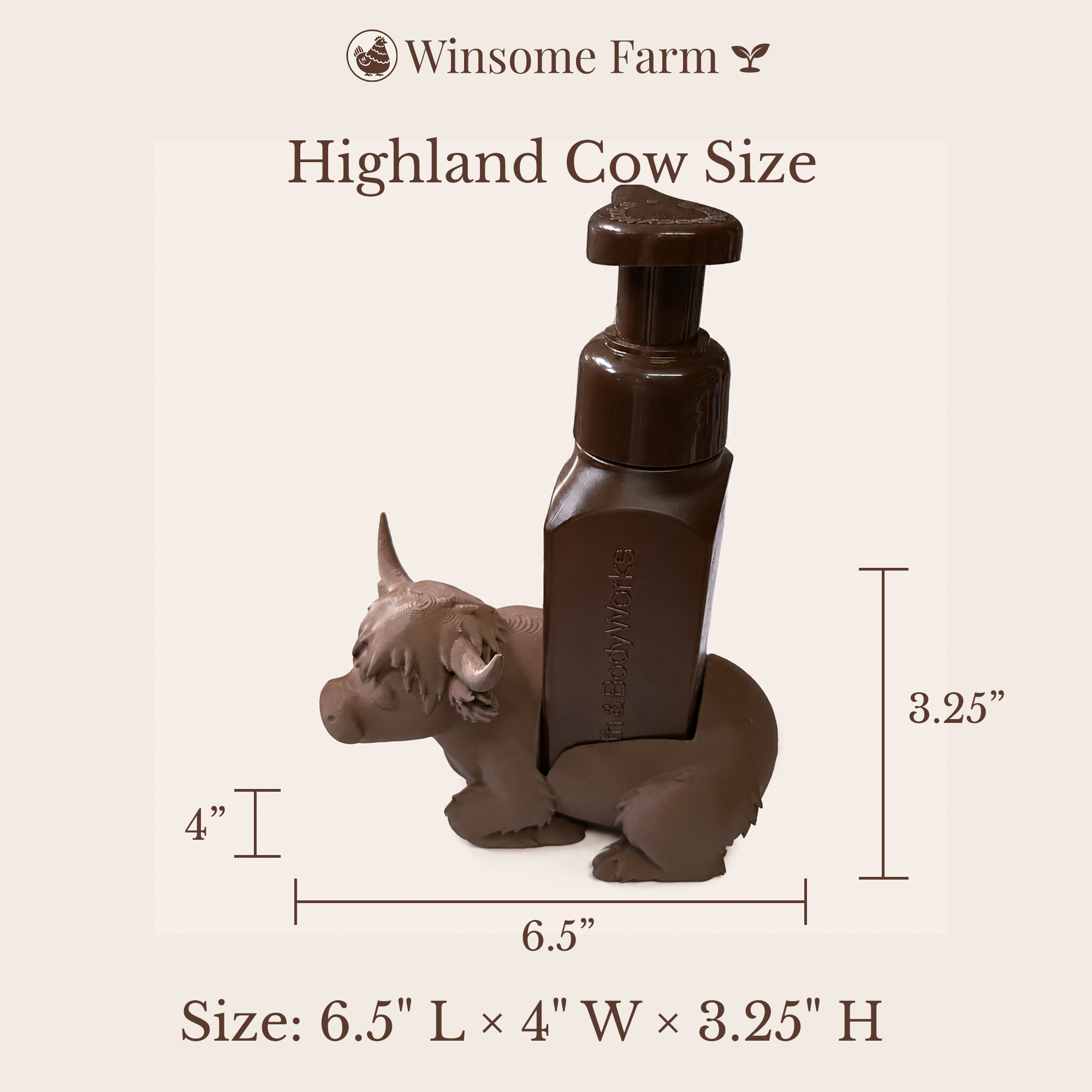 Highland Cow Soap Holder - Bath & Body Works Holder - Winsome Farm