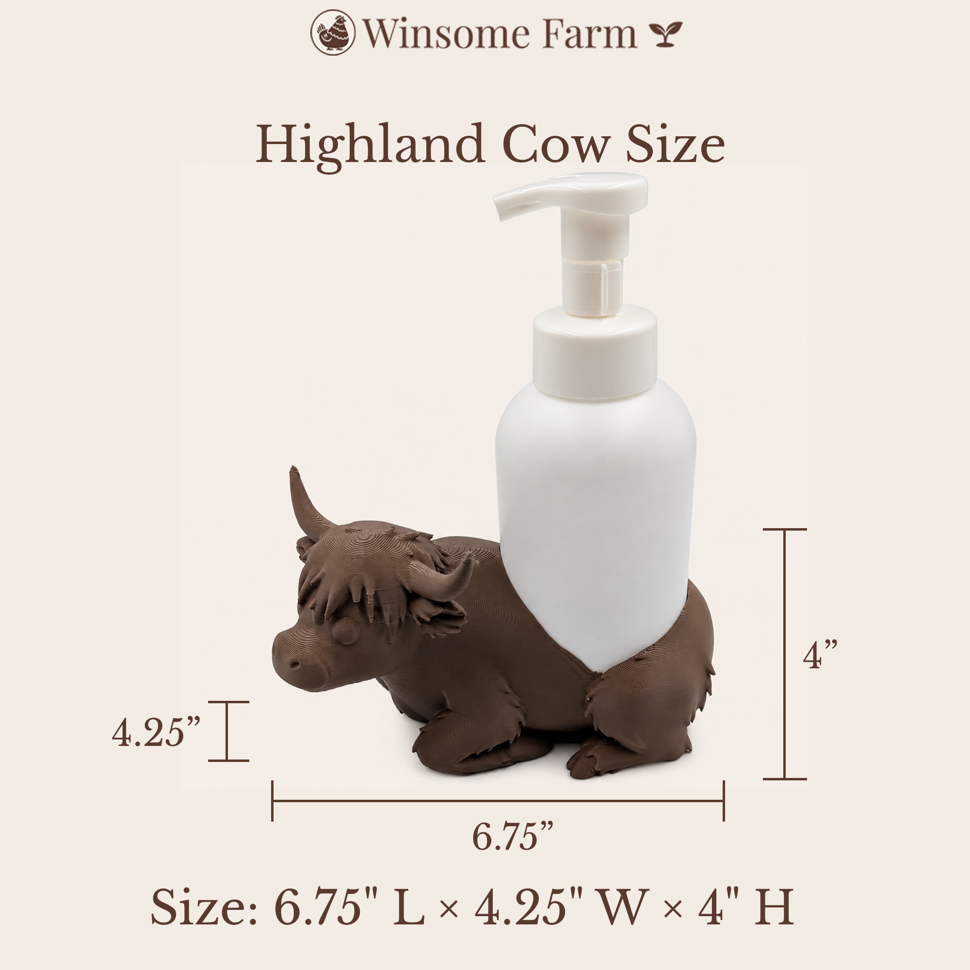 Highland Cow Universal Soap Holder - Winsome Farm