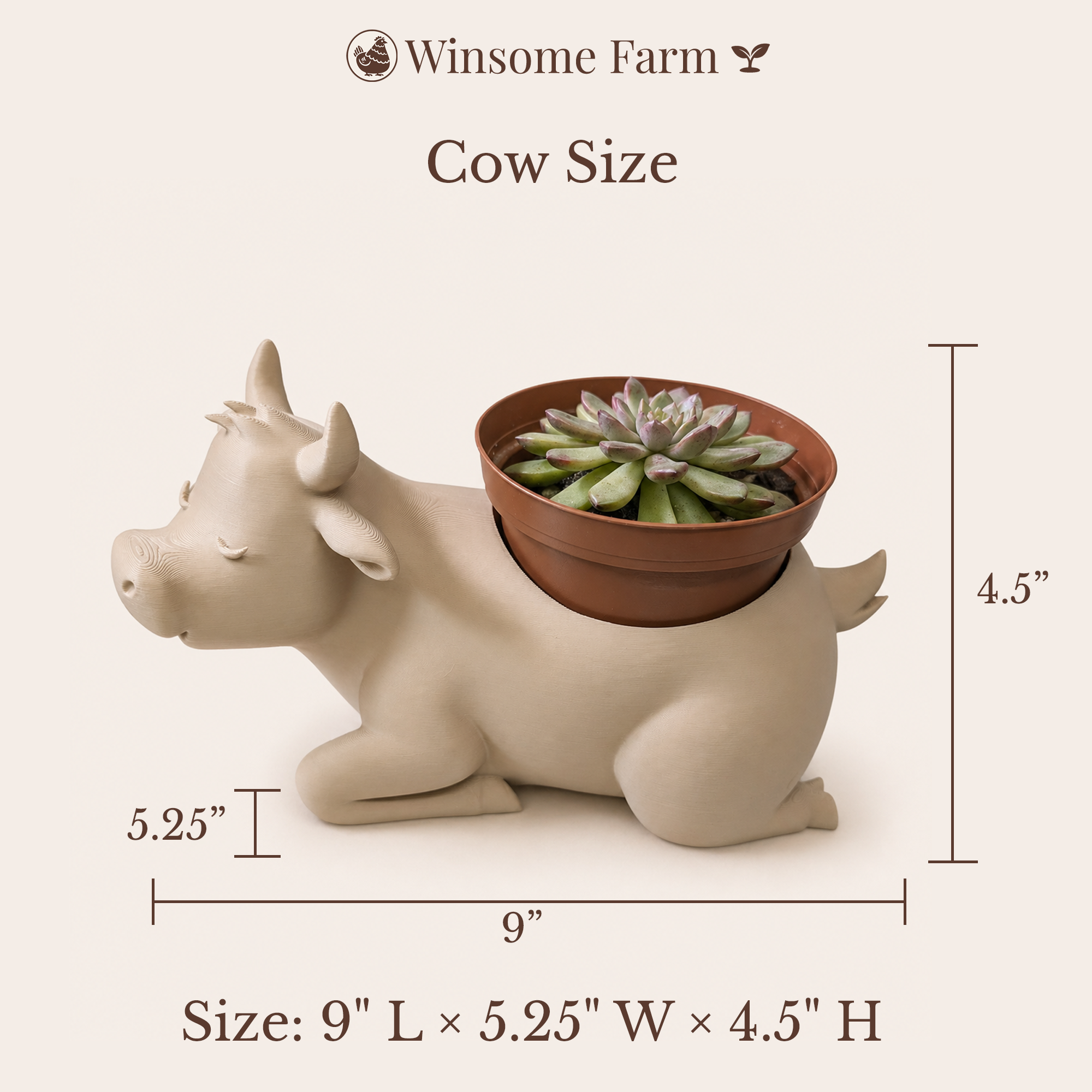 Cow Planter - Winsome Farm