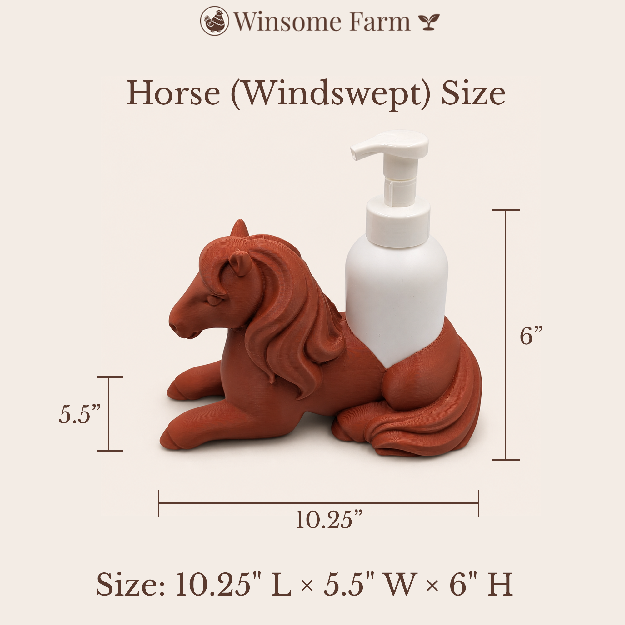 Horse - Windswept Universal Soap Holder - Winsome Farm