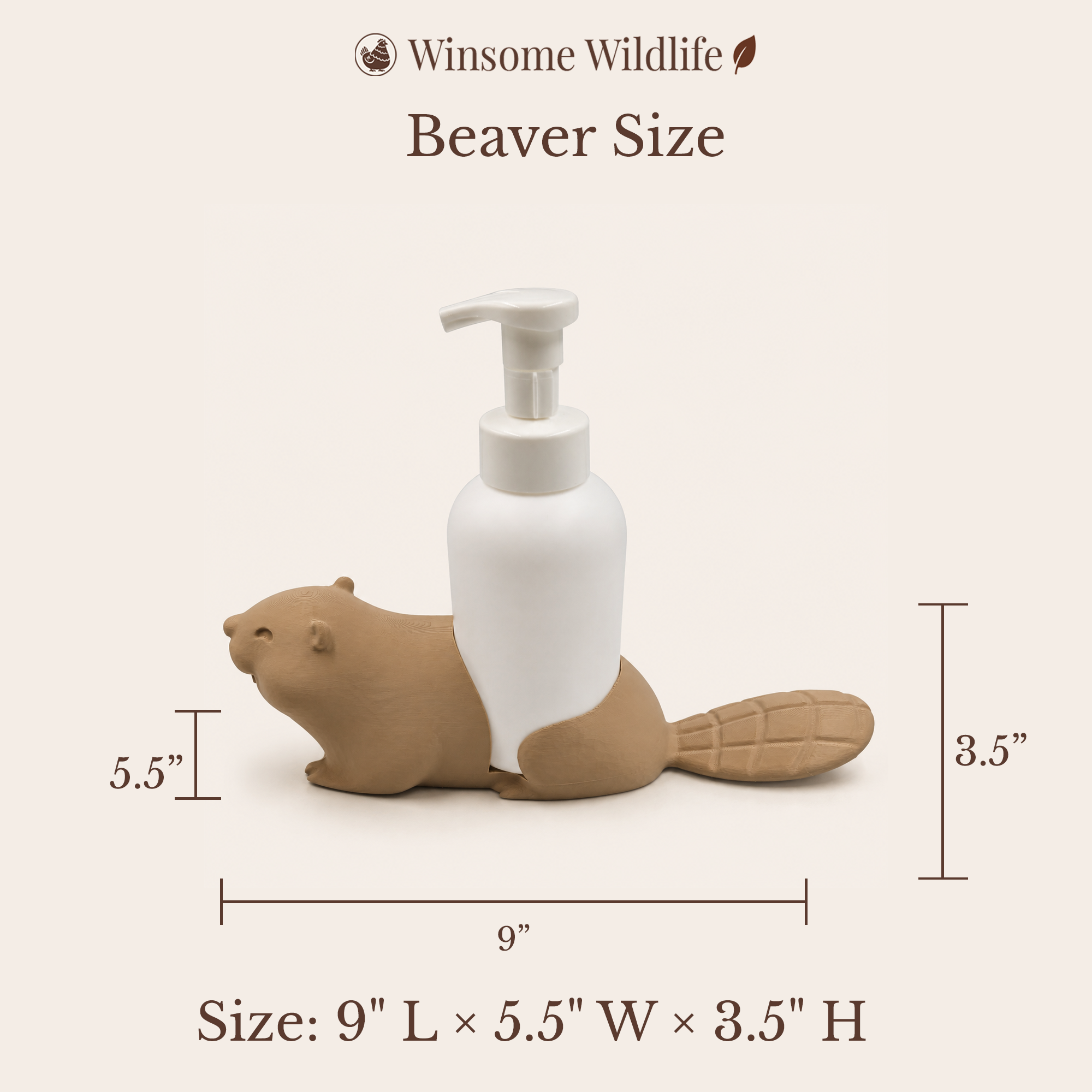 Beaver Universal Soap Holder - Winsome Wildlife