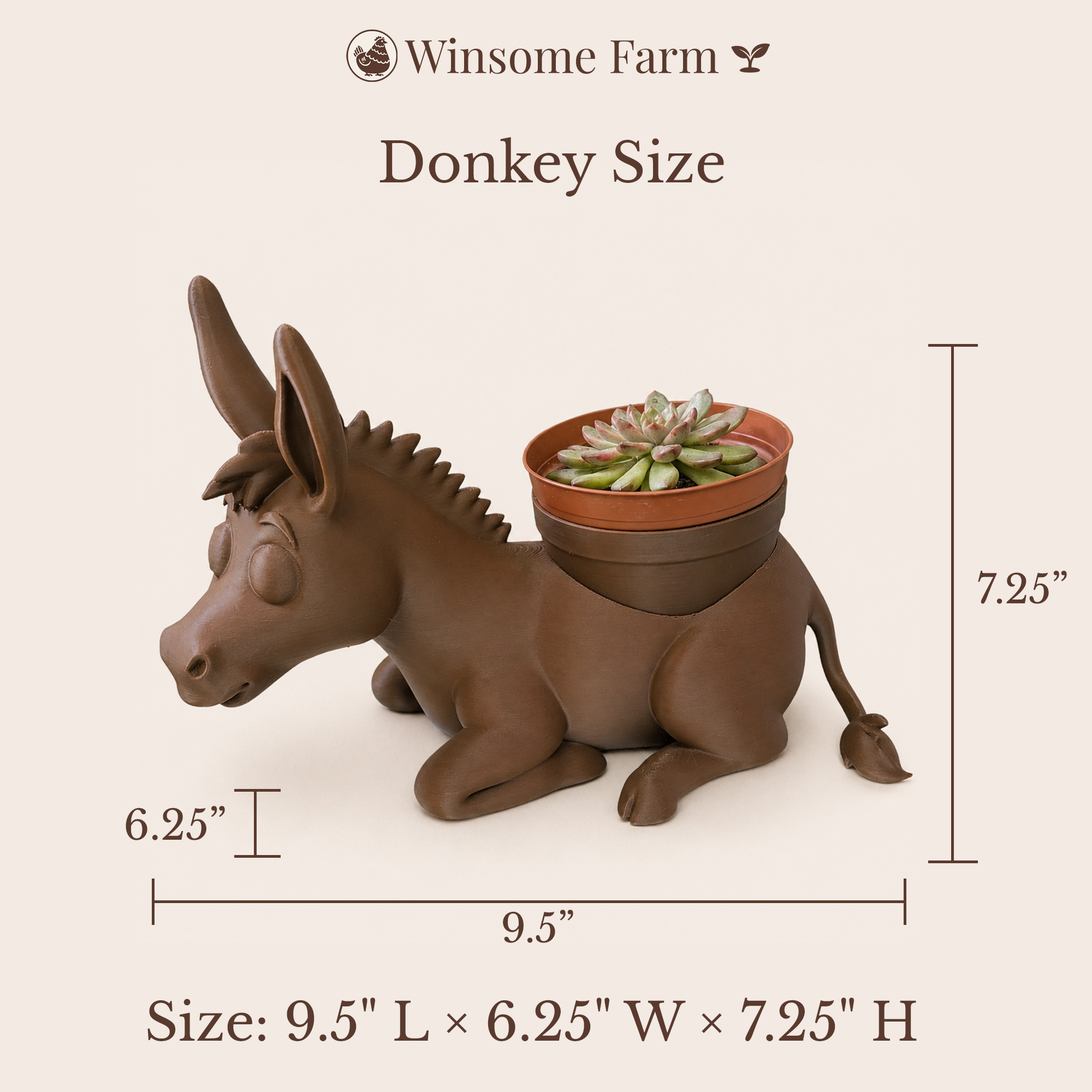 Donkey Planter - Winsome Farm