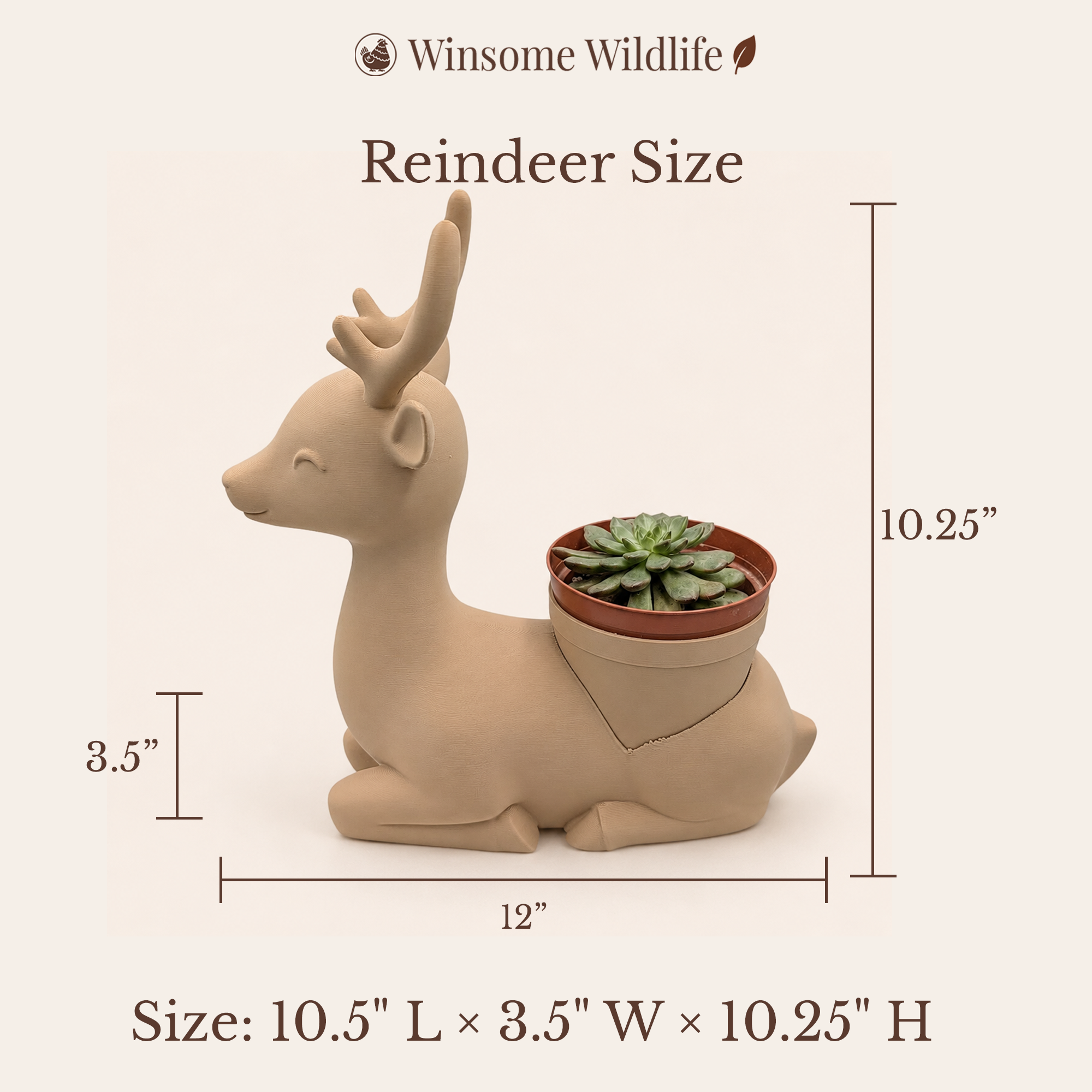 Reindeer Planter - Winsome Wildlife