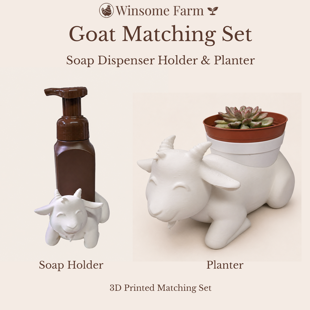 Goat Planter and Soap Holder Bundle - Winsome Farm