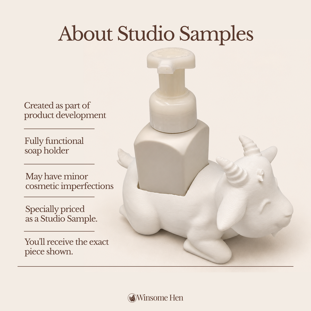 Goat Soap Holder - Winsome Farm - Studio Sample