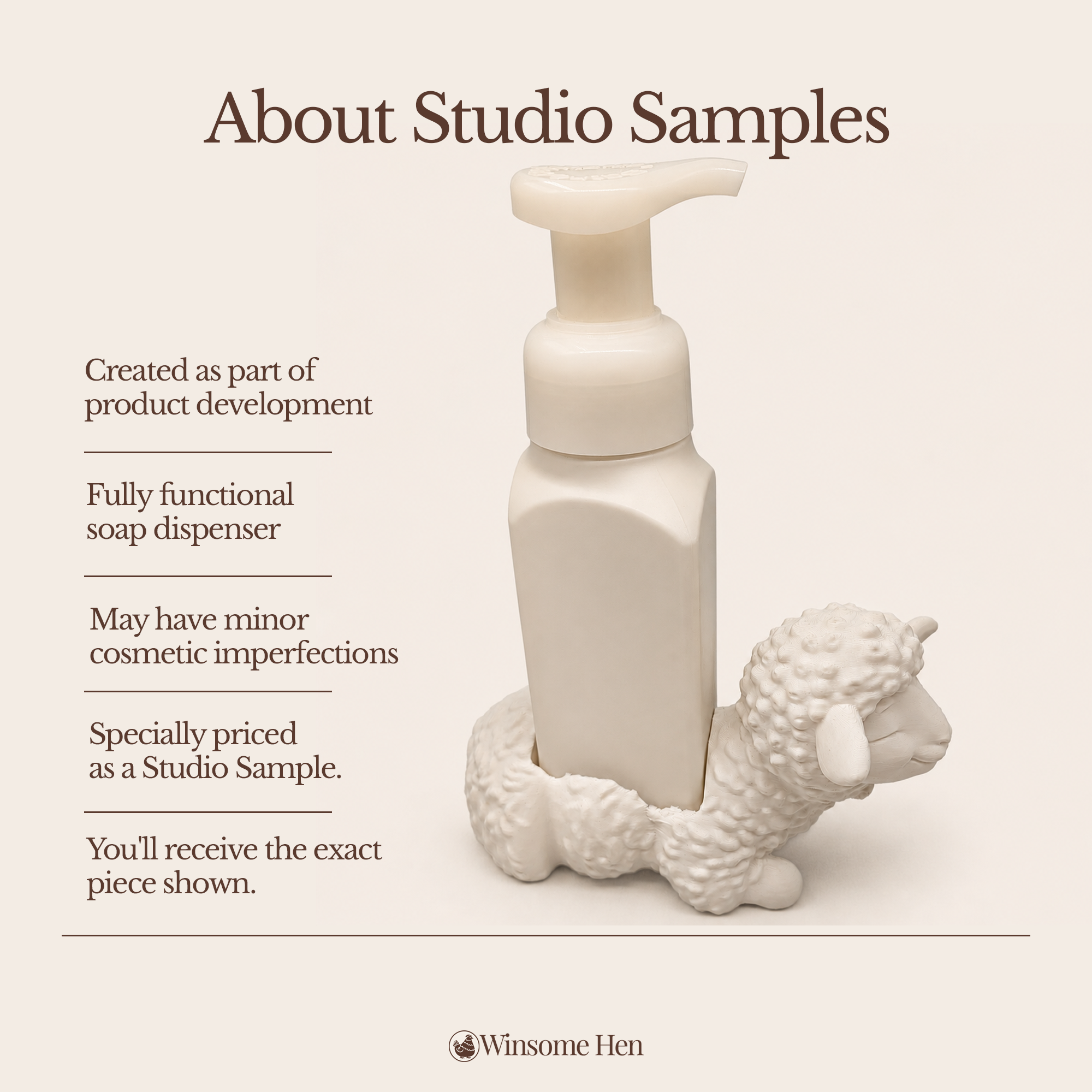 Sheep Soap Holder - Winsome Farm - Studio Sample