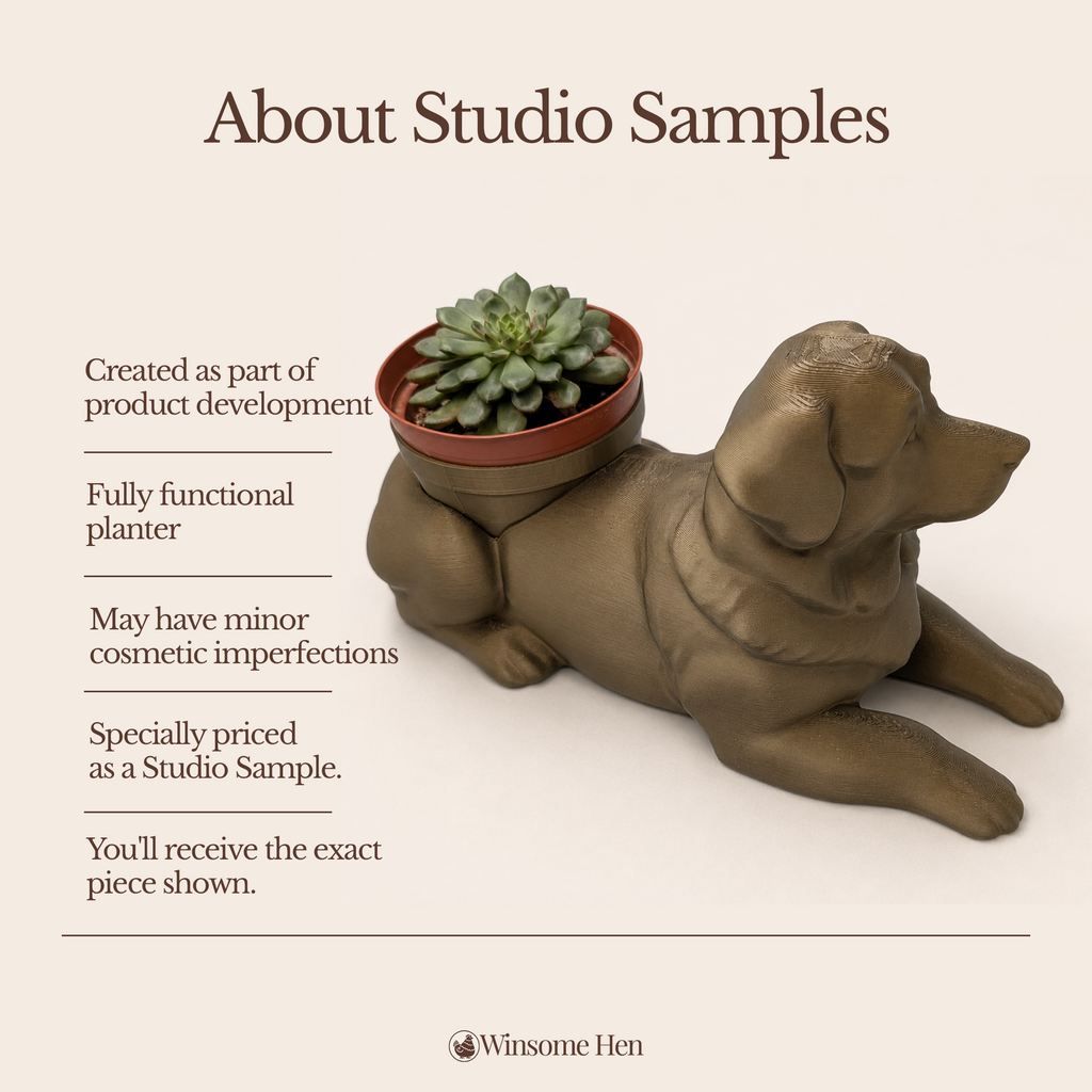 Bernese Mountain Dog Planter - Winsome Wags - Studio Sample