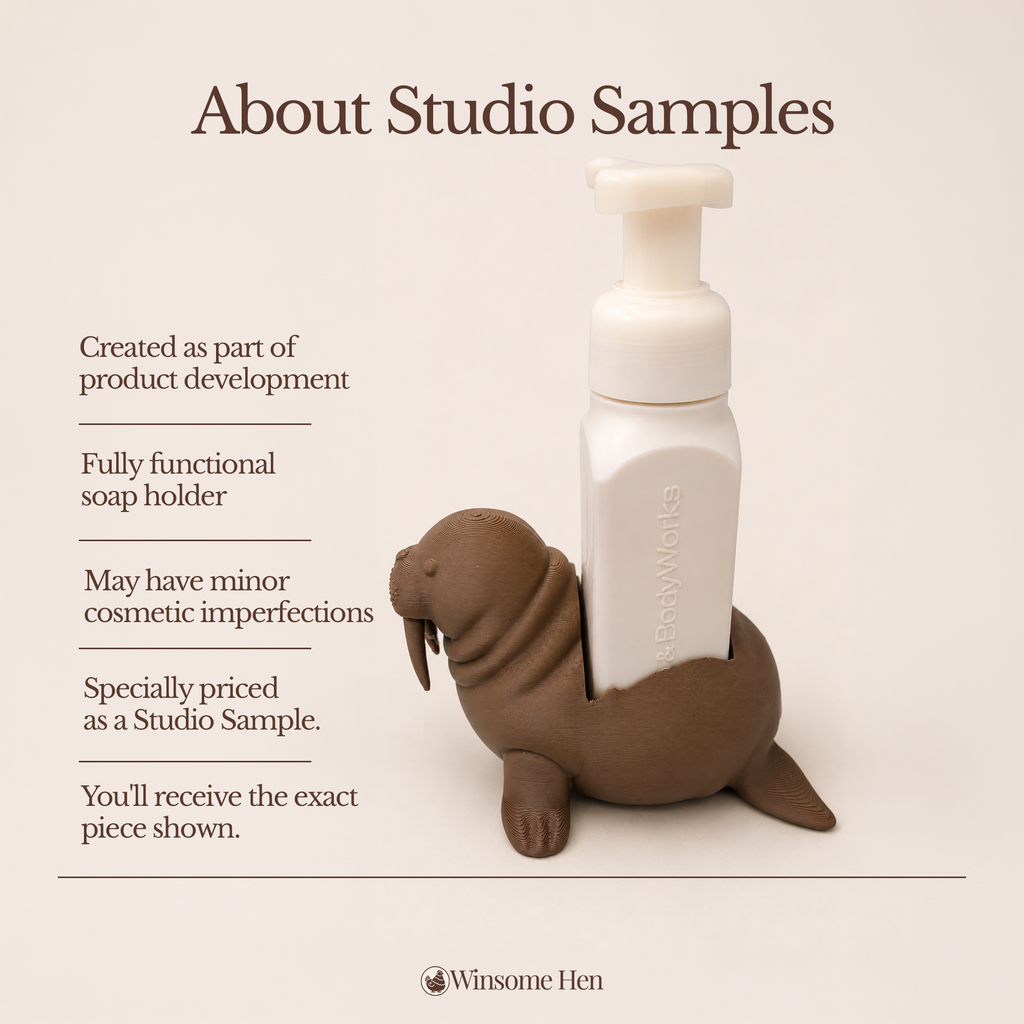 Walrus Soap Holder - Winsome Waters - Studio Sample