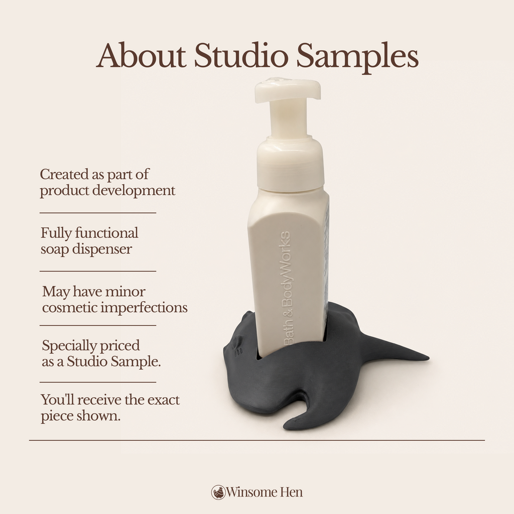 Manta Ray Soap Holder - Winsome Waters - Studio Sample (Grey, Current Sculpt)
