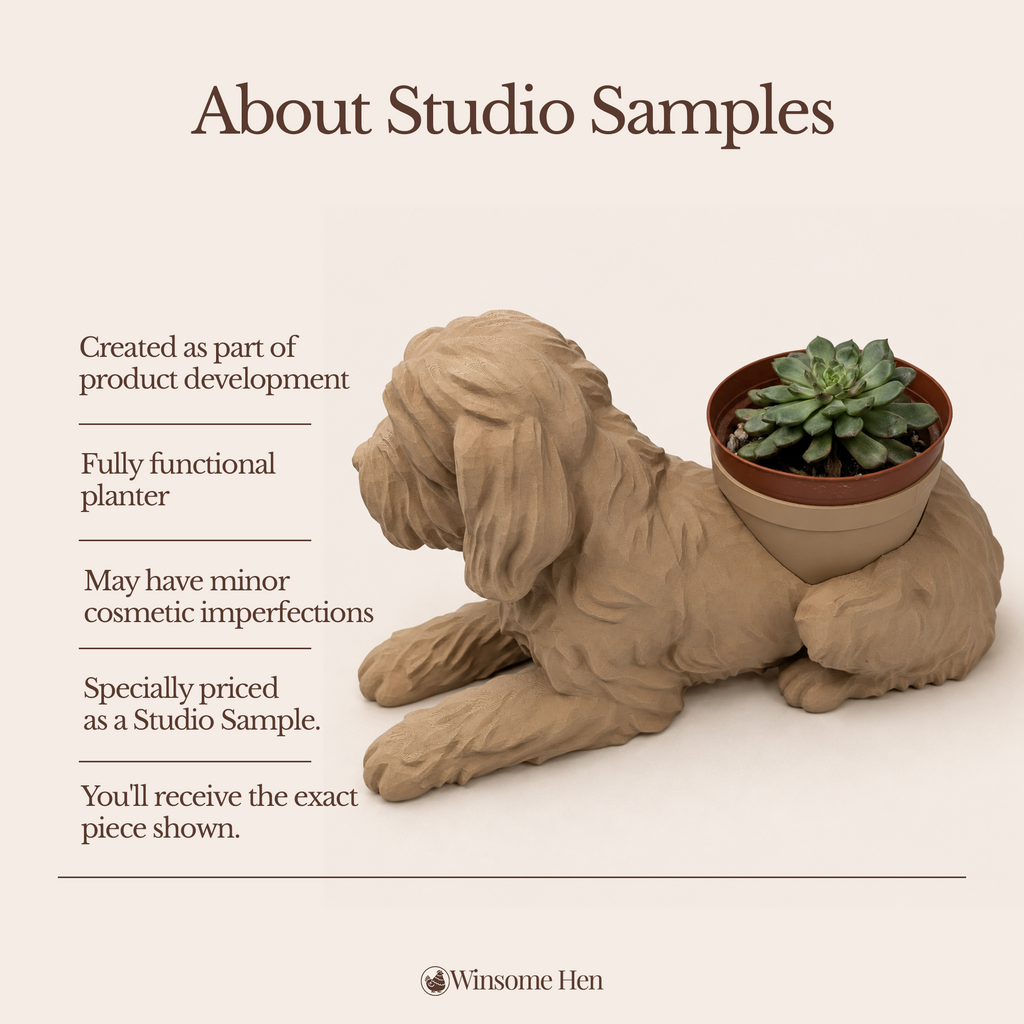 Doodle Planter - Winsome Wags - Studio Sample