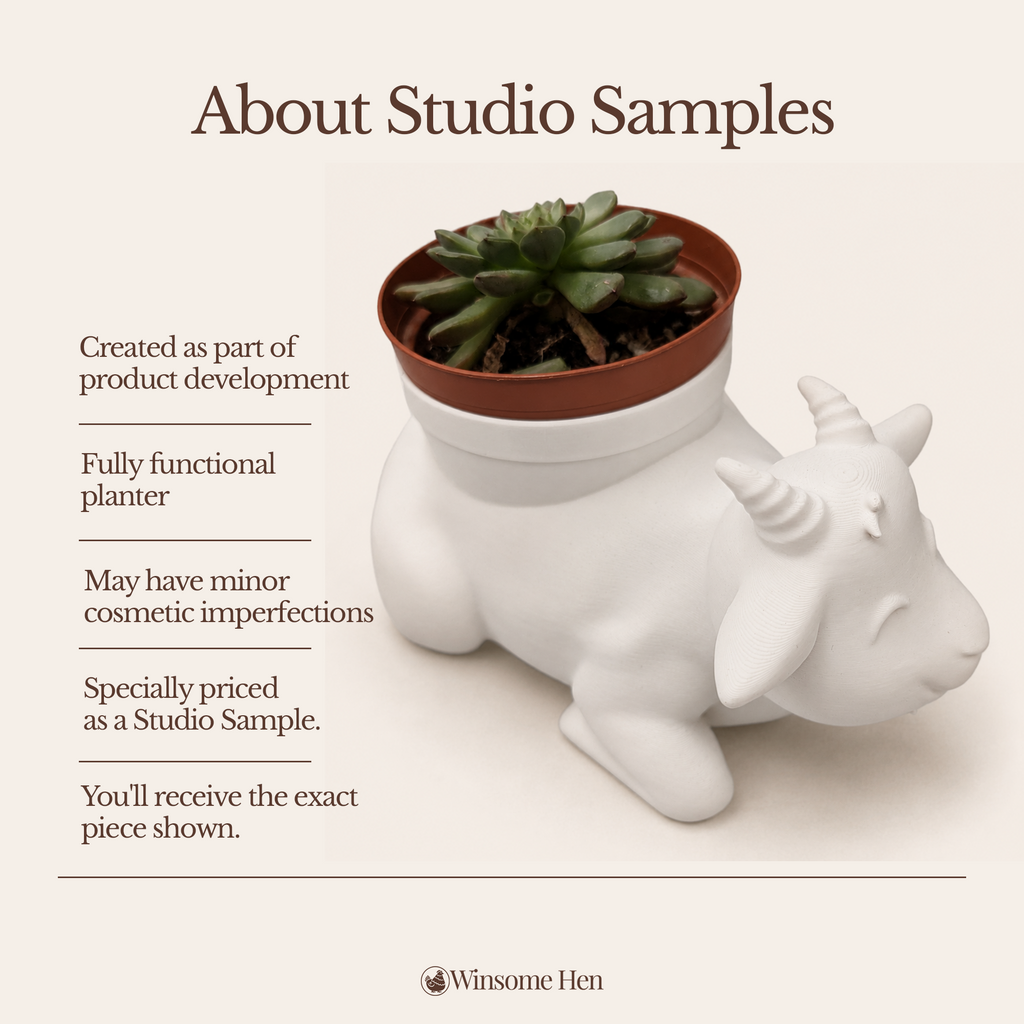 Goat Planter - Winsome Farm - Studio Sample