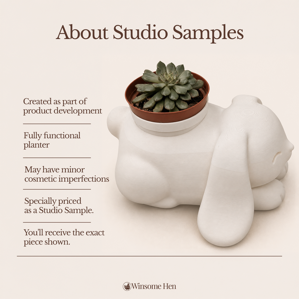 Bunny Planter - Winsome Wildlife - Studio Sample