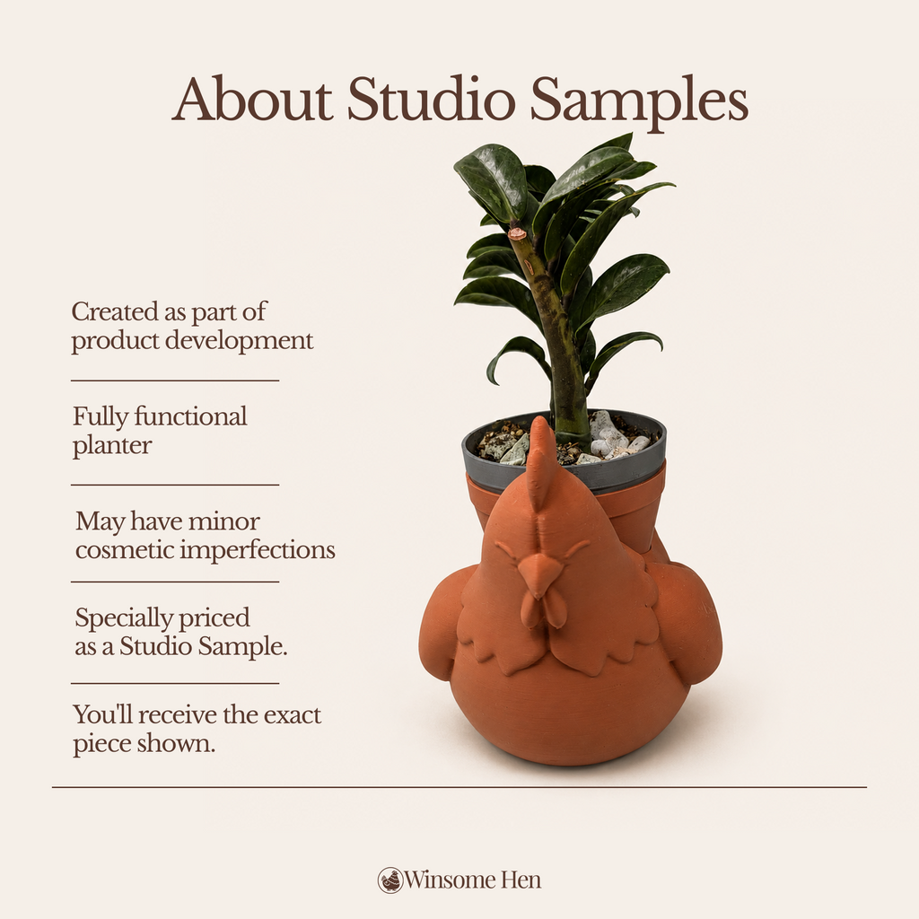 Chicken Planter - Winsome Farm - Studio Sample