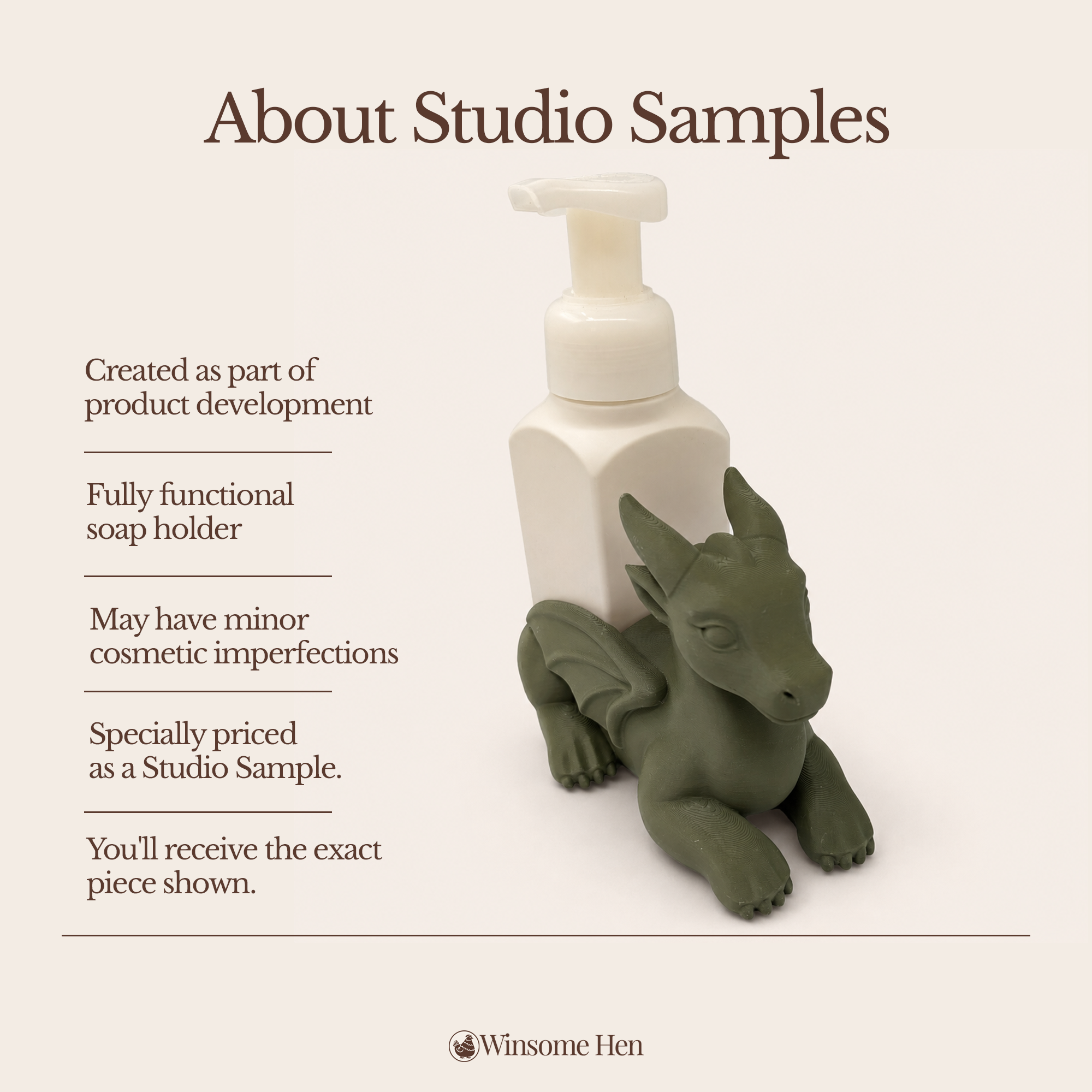 Dragon Soap Holder - Winsome Whimsy - Studio Sample