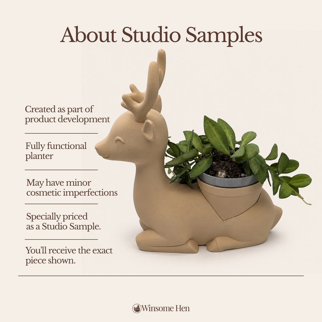 Reindeer Planter - Winsome Wildlife - Studio Sample