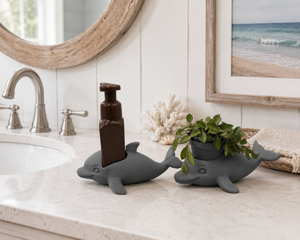 Dolphin Planter and Soap Holder Bundle - Winsome Waters