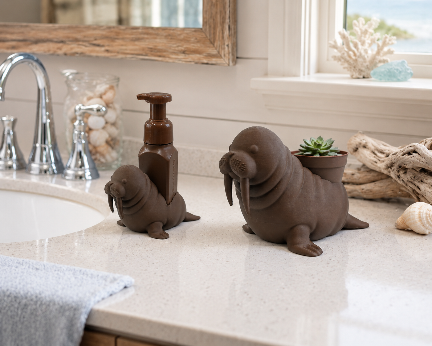 Walrus Planter and Soap Holder Bundle - Winsome Waters
