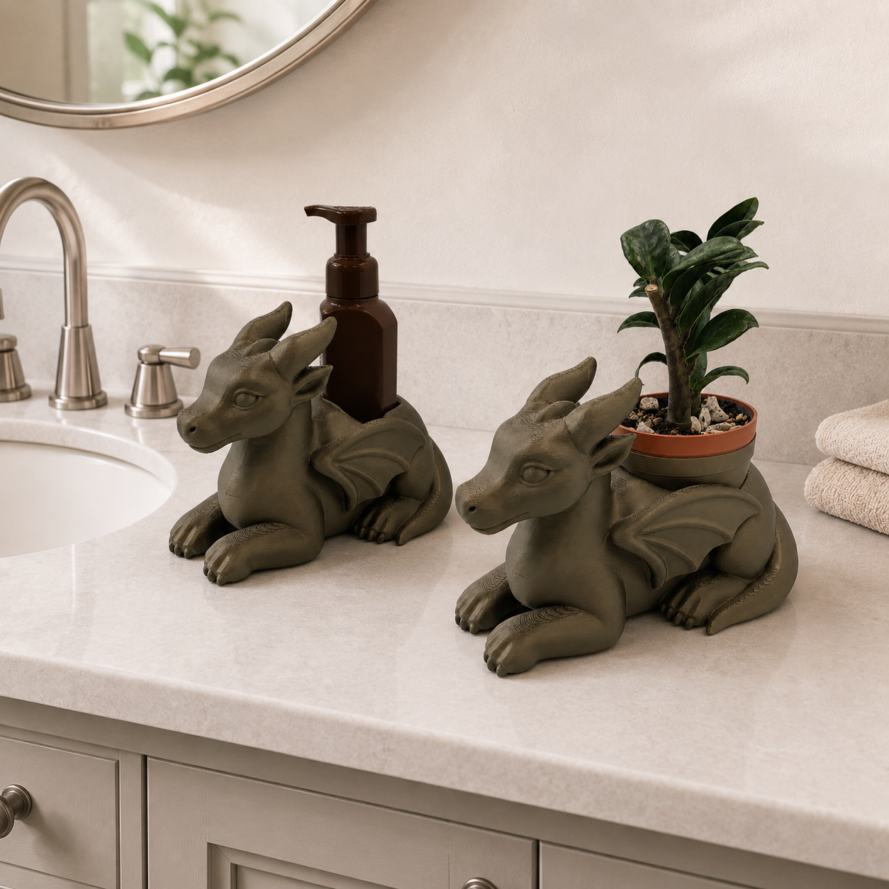Dragon Planter and Soap Holder Bundle - Winsome Whimsy