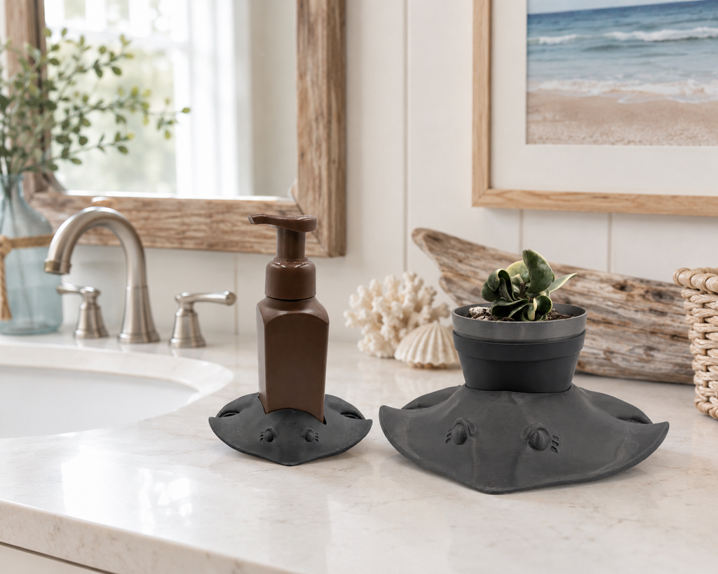 Manta Ray Planter and Soap Holder Bundle - Winsome Waters