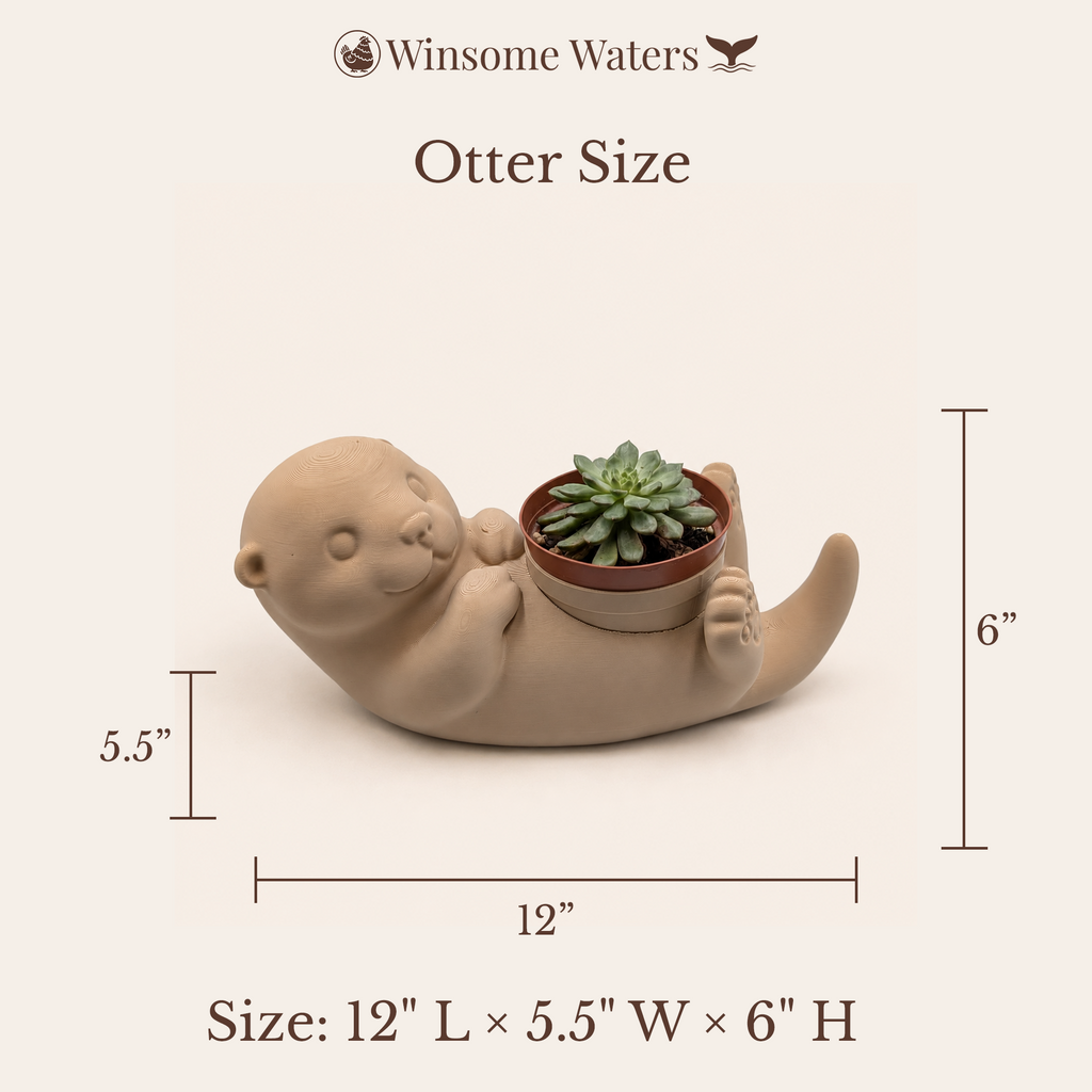 Otter Planter - Winsome Waters Planters