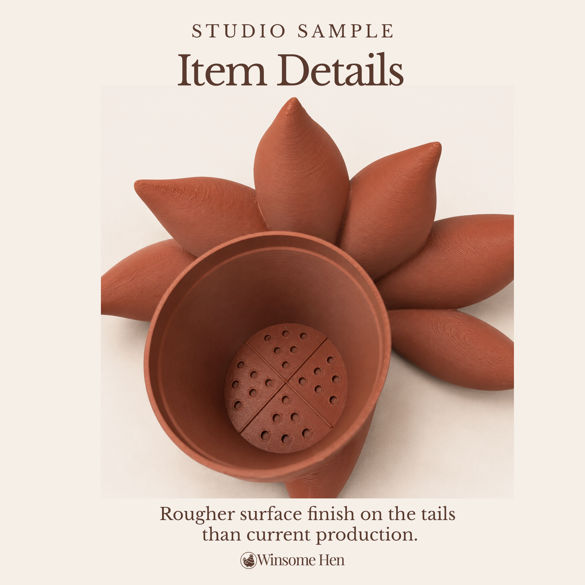 Kitsune Planter - Winsome Whimsy - Studio Sample