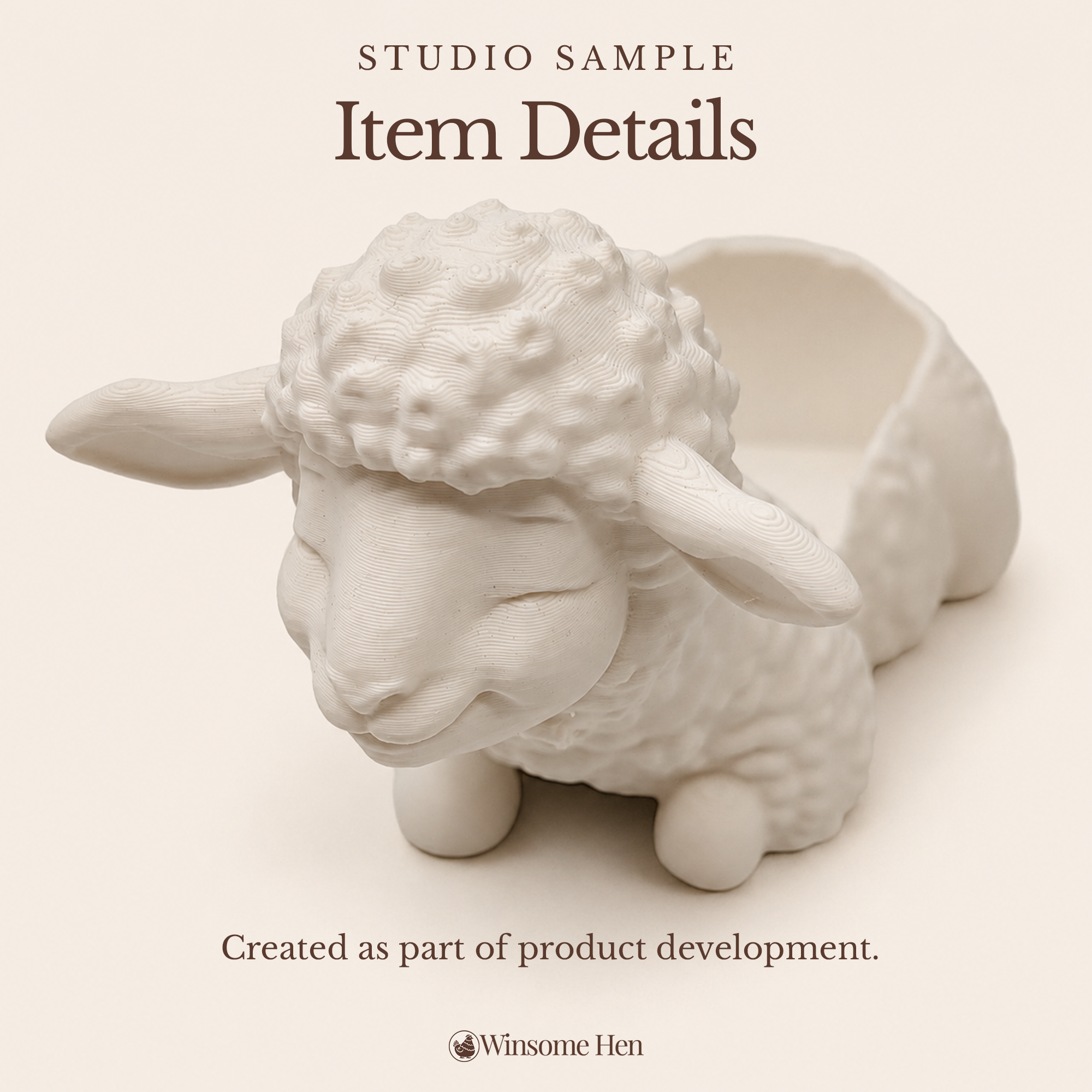 Sheep Soap Holder - Winsome Farm - Studio Sample