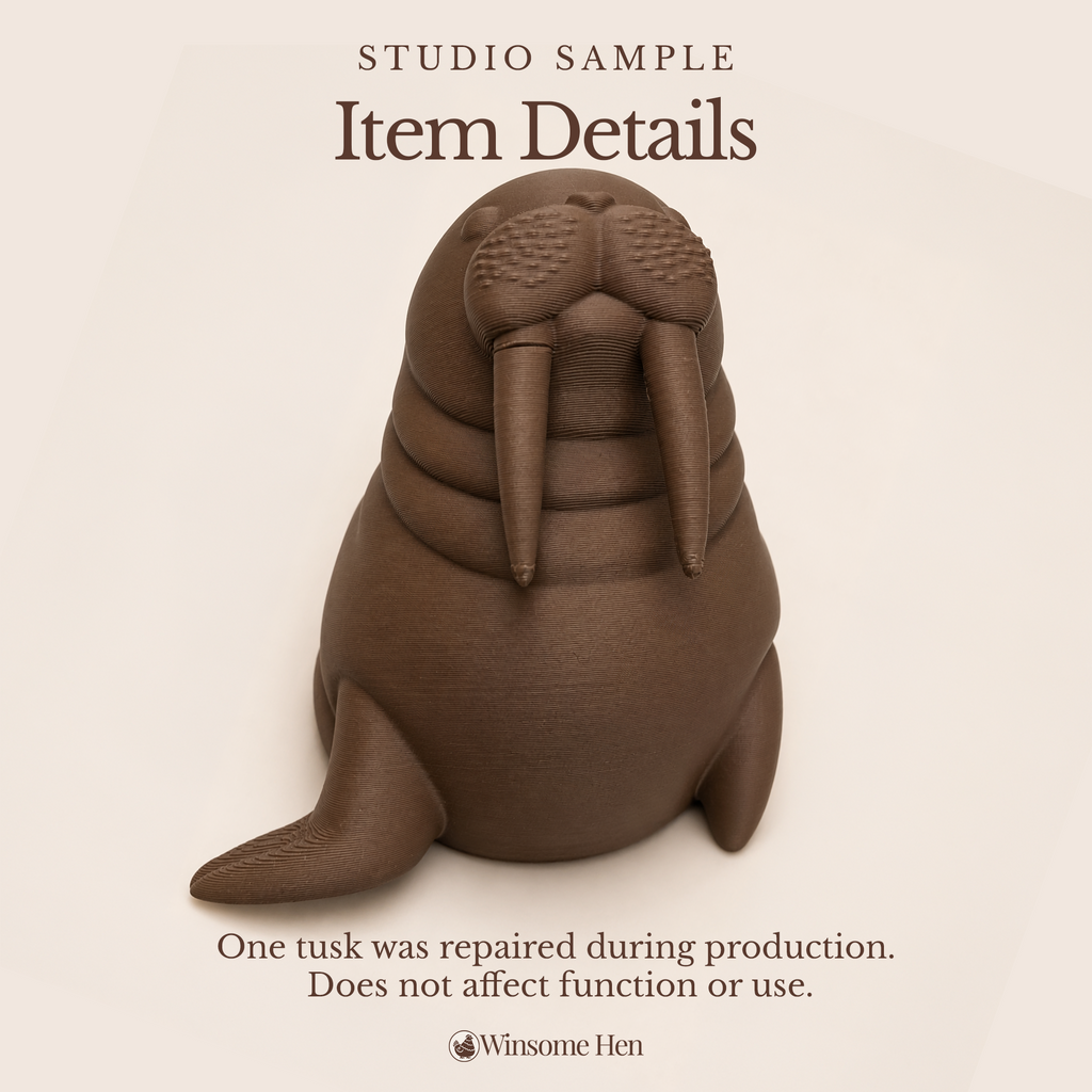 Walrus Soap Holder - Winsome Waters - Studio Sample