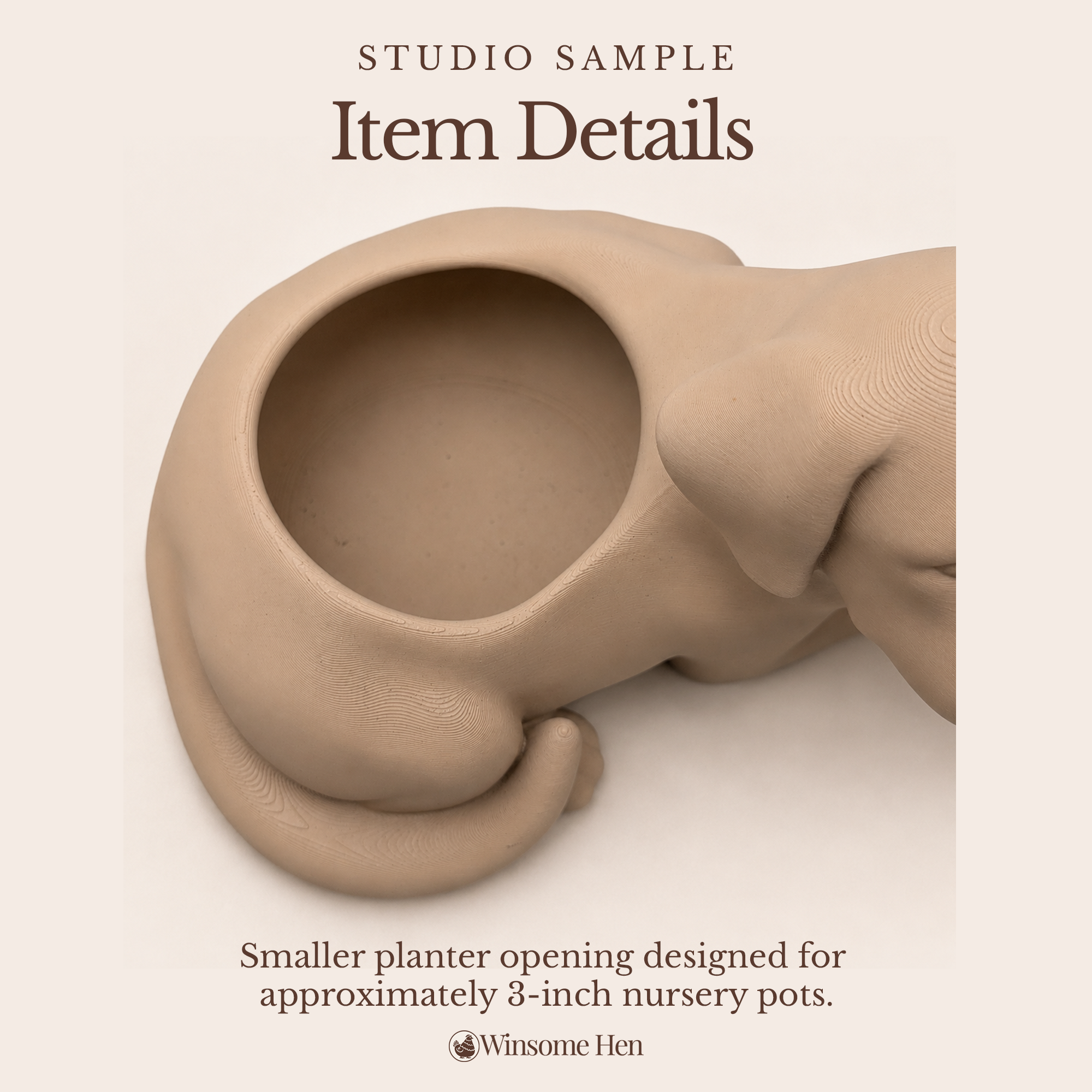 Yellow Labrador Retriever Planter - Winsome Wags - Studio Sample