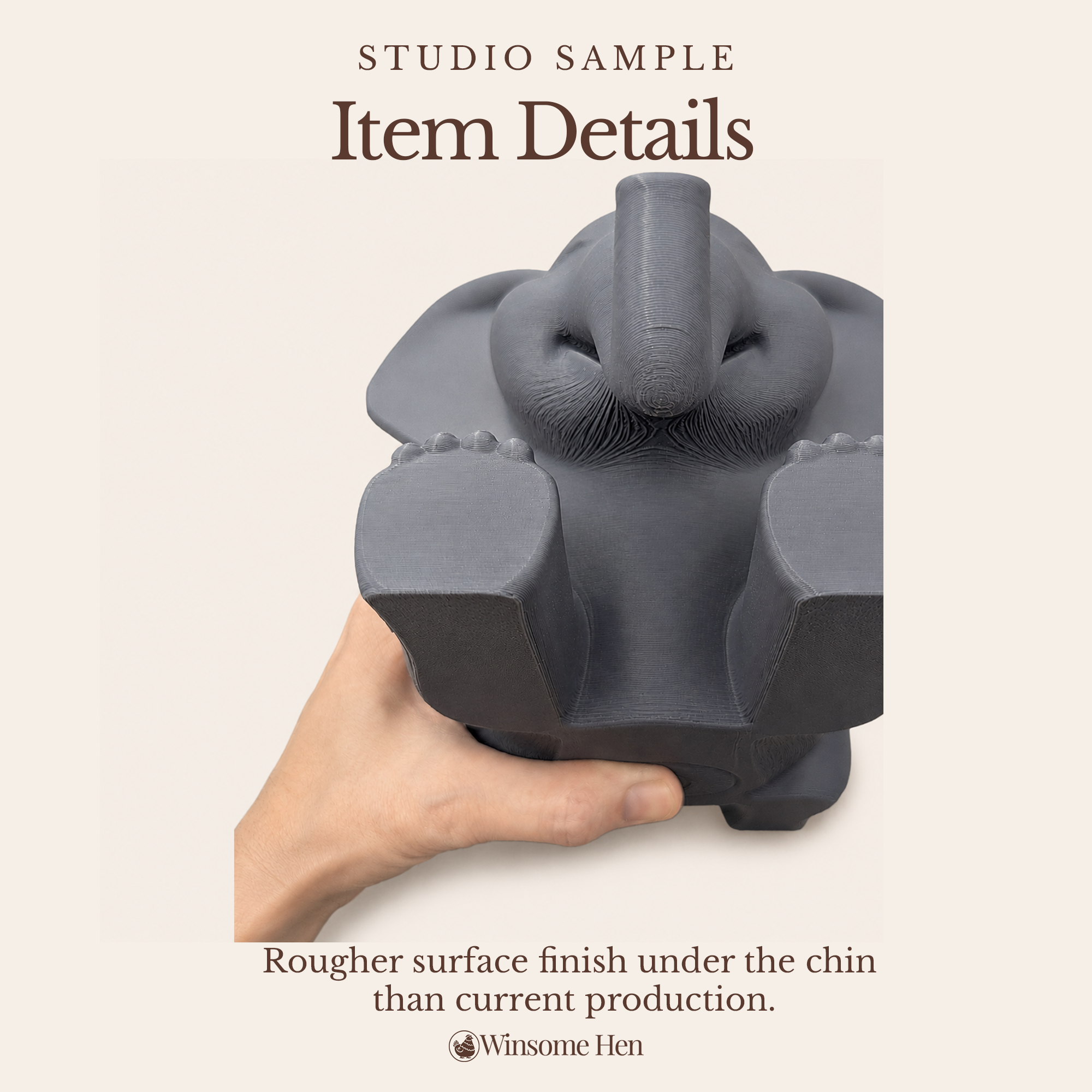 Elephant Planter - Winsome Wildlife - Studio Sample