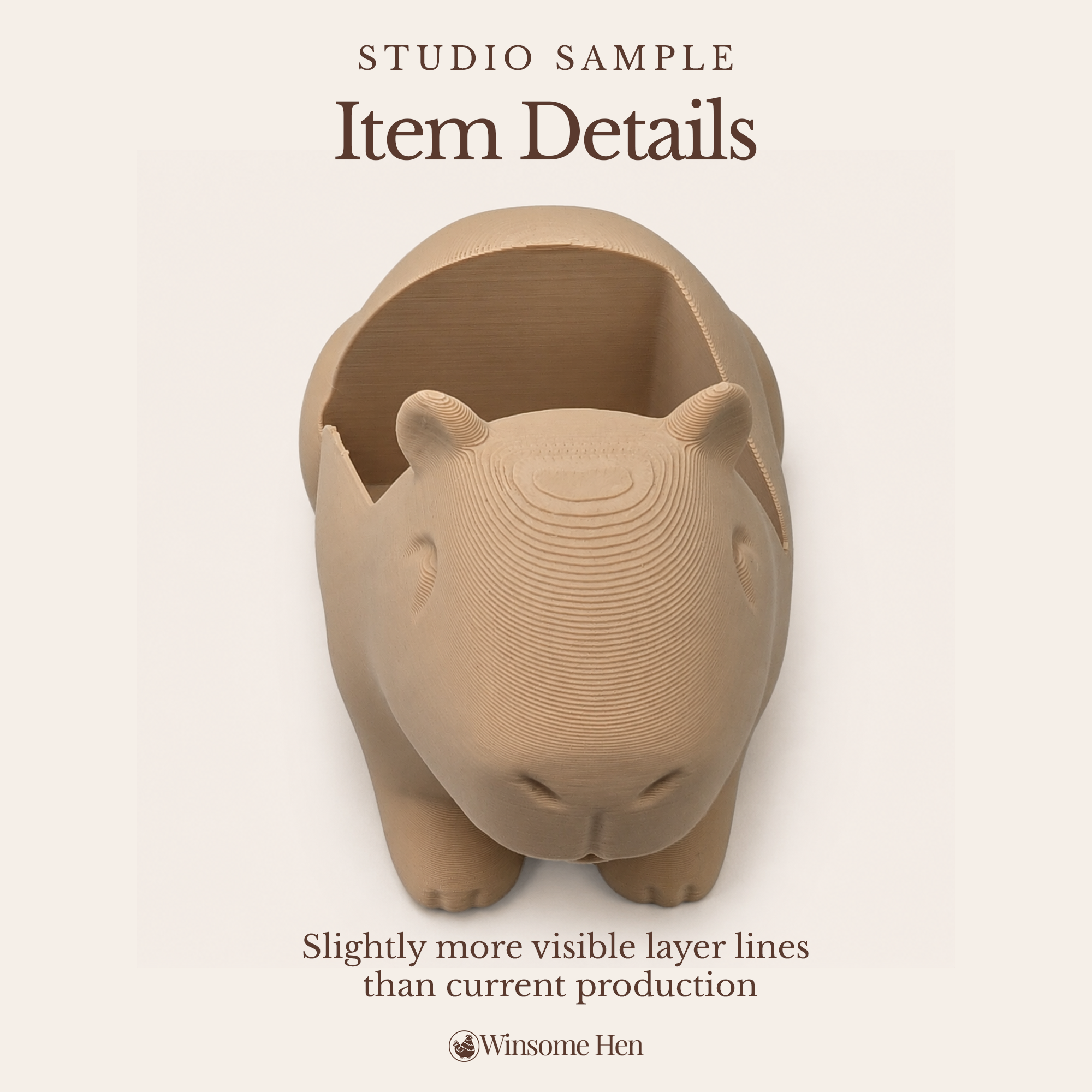 Capybara Soap Holder - Winsome Wildlife - Studio Sample