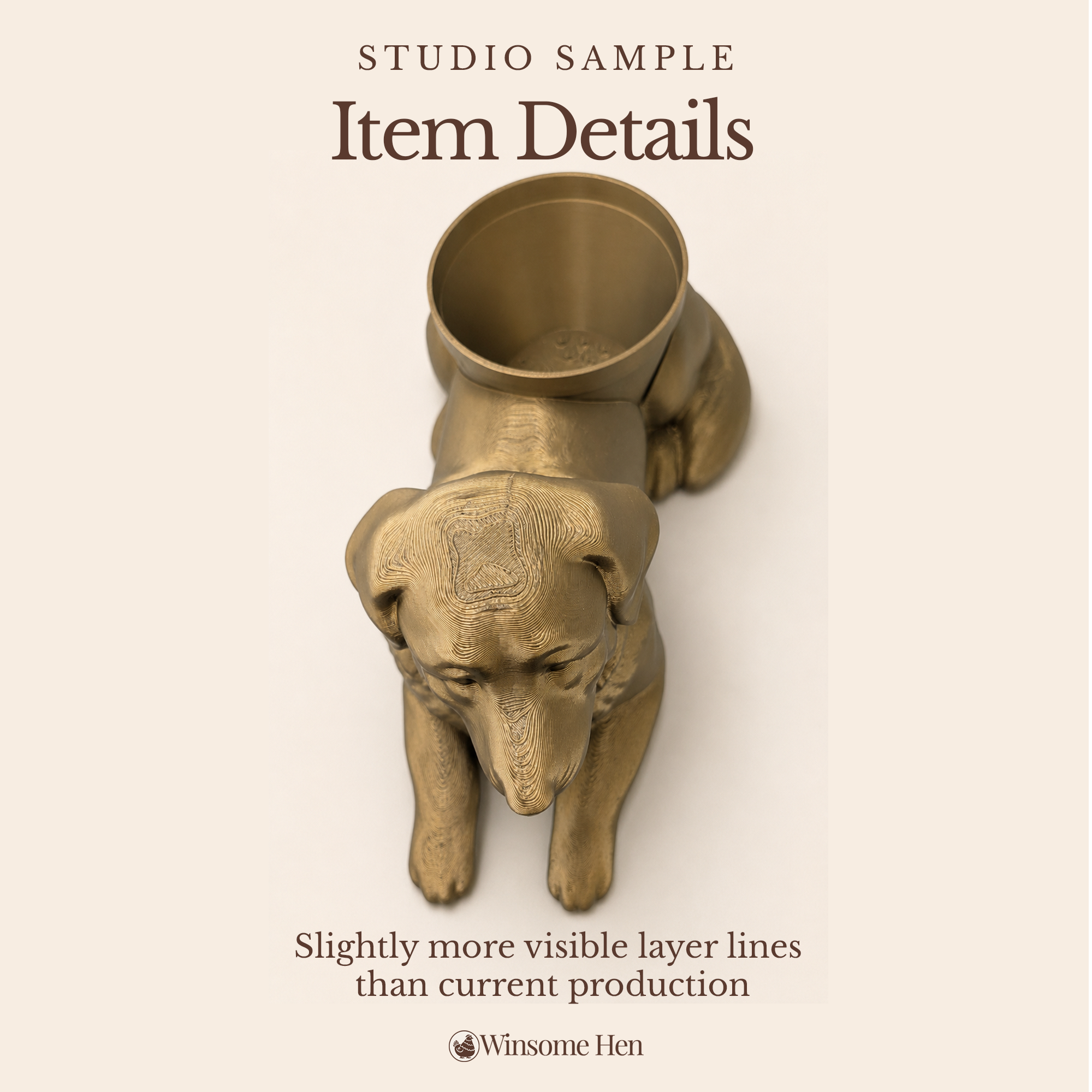 Bernese Mountain Dog Planter - Winsome Wags - Studio Sample