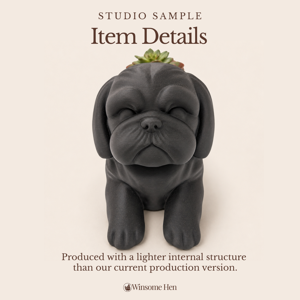 Shih Tzu Planter - Winsome Wags - Studio Sample