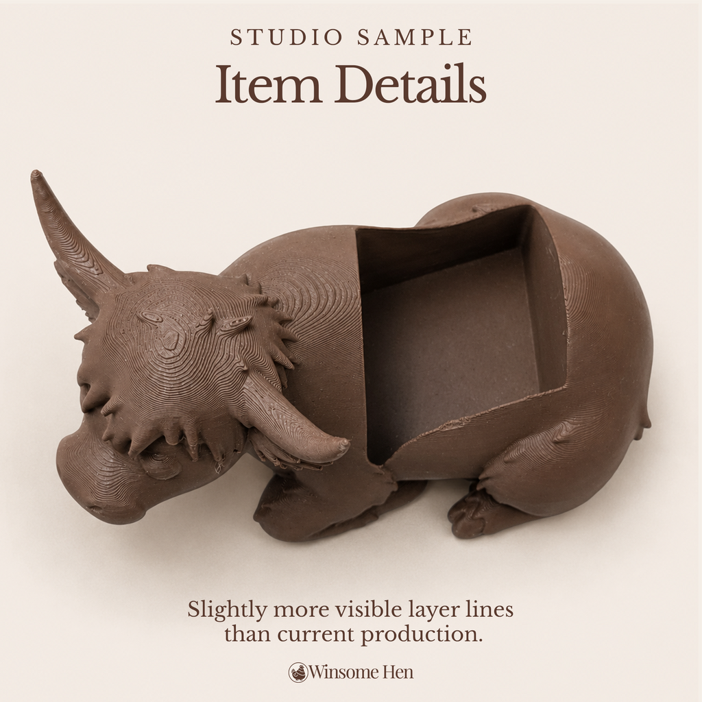 Highland Cow Soap Holder - Winsome Farm - Studio Sample