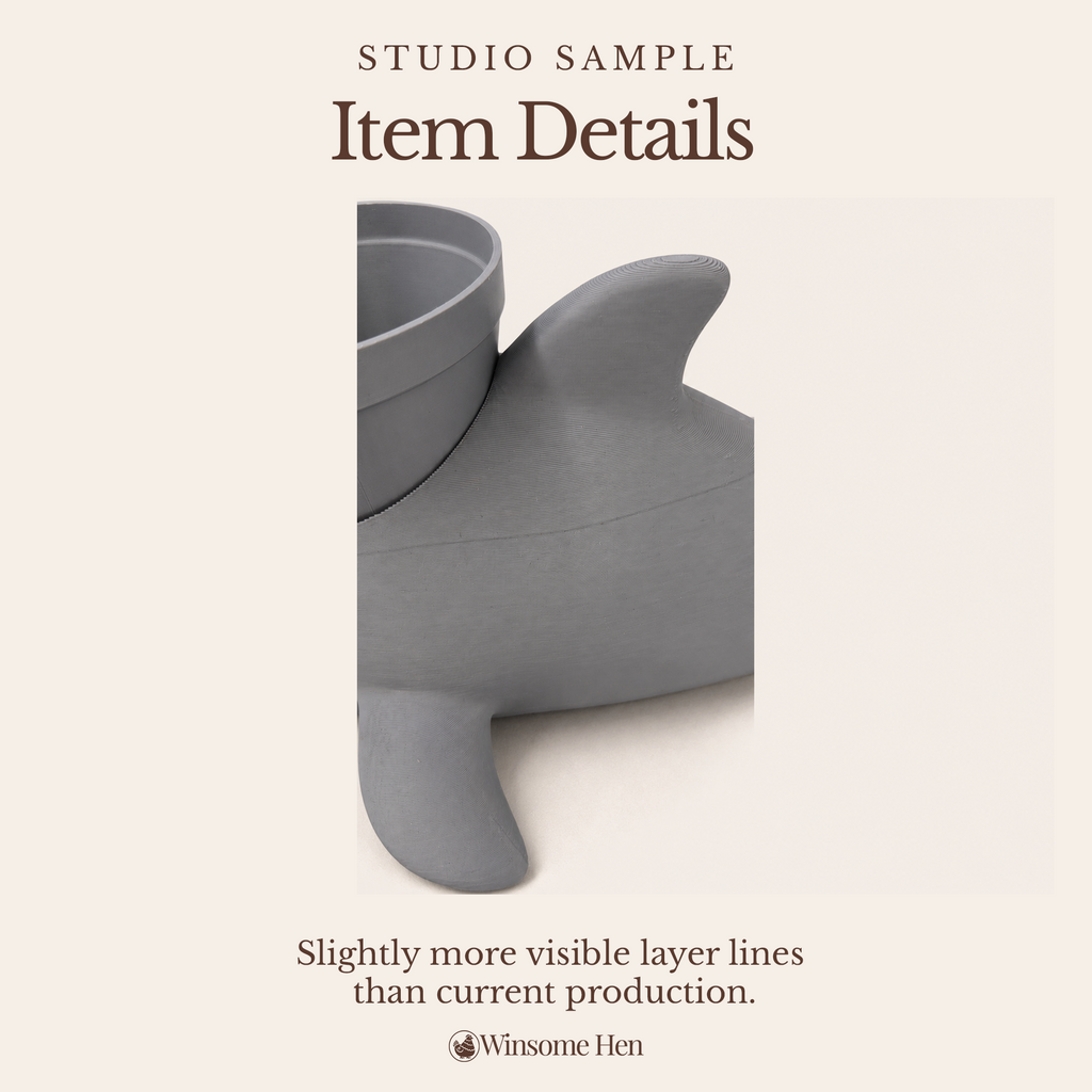 Dolphin Planter - Winsome Waters - Studio Sample