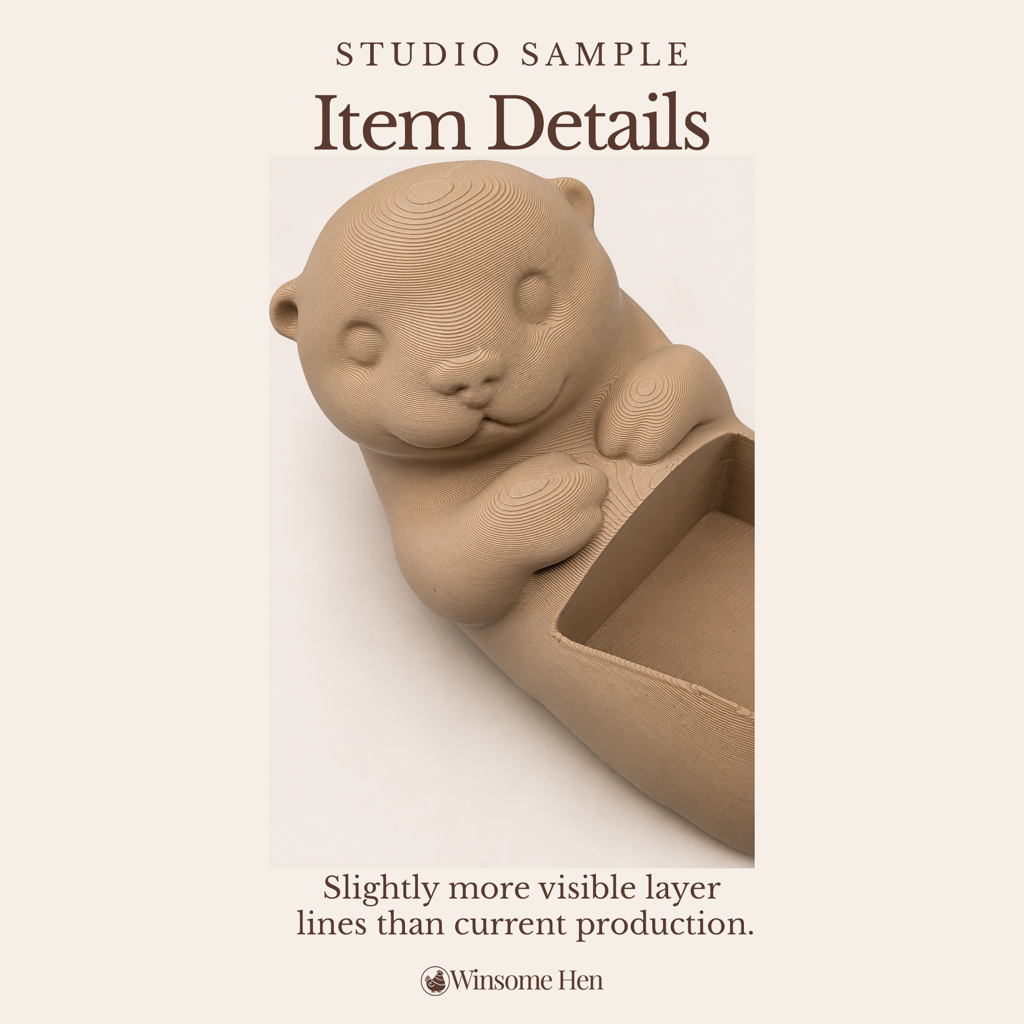 Otter Soap Holder - Winsome Waters - Studio Sample
