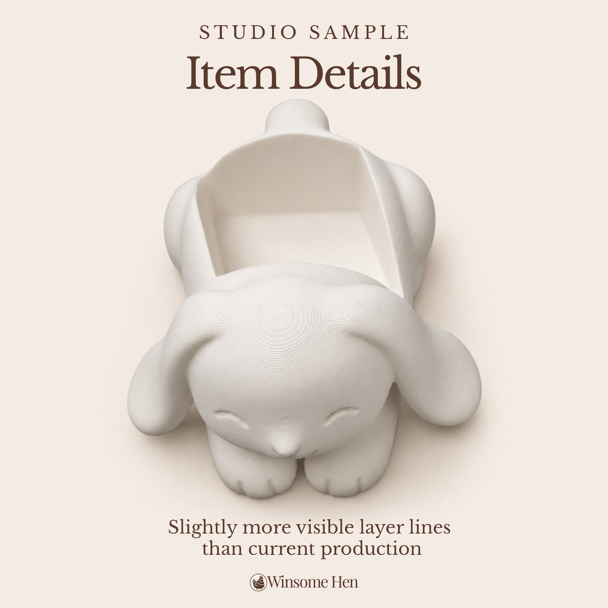 Bunny Soap Holder - Winsome Wildlife - Studio Sample