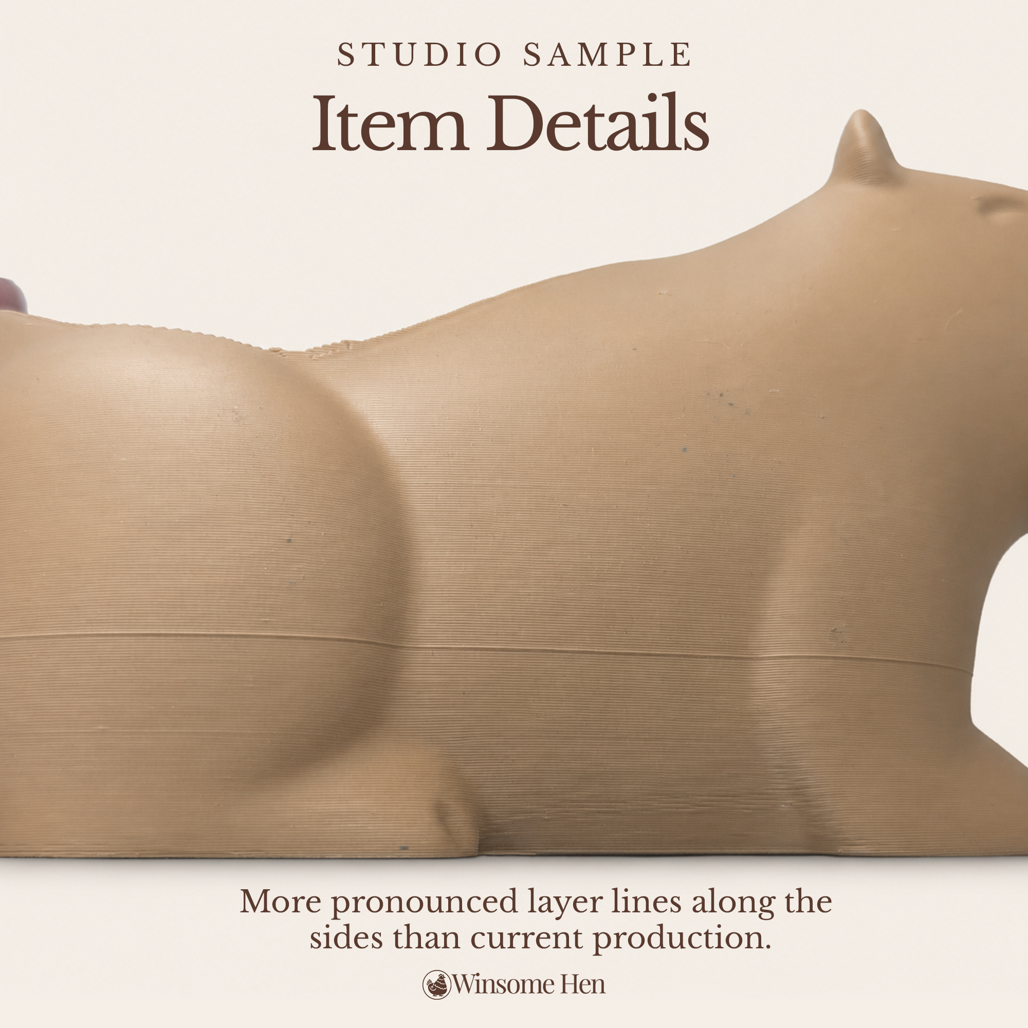 Capybara Planter - Winsome Wildlife - Studio Sample